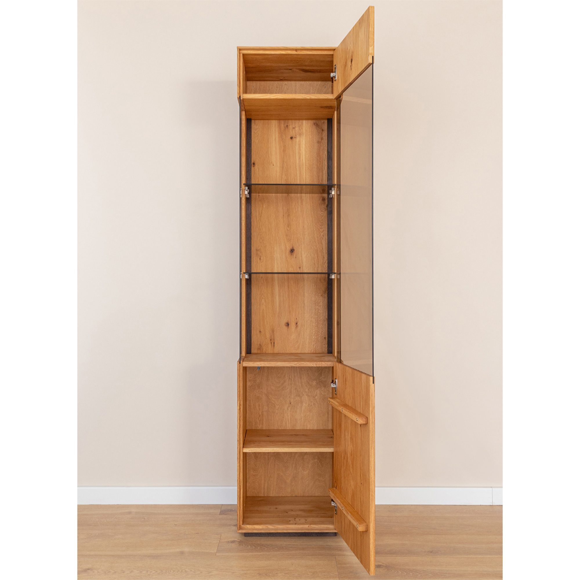 Vitrina Collodi 43x205 cm, Material: Masivno hrastovo les
