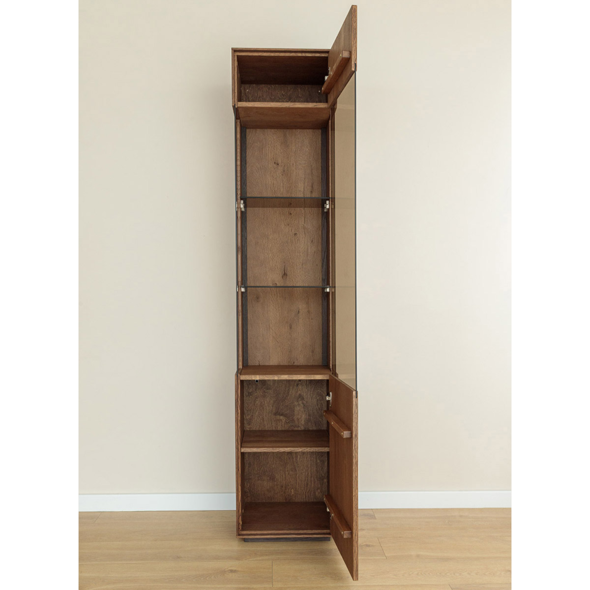 Vitrina Collodi 43x205 cm, Material: Masivno hrastovo les
