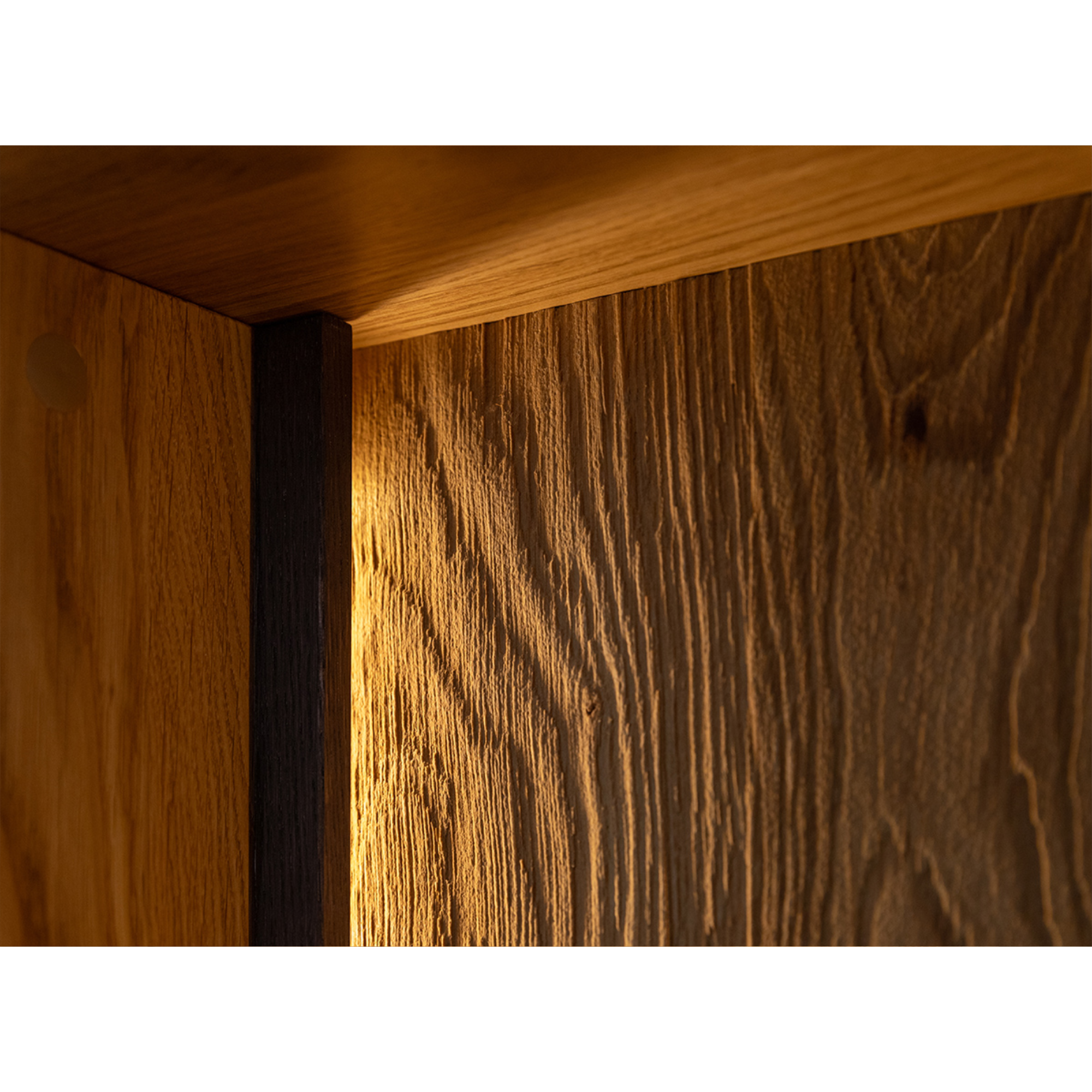 Vitrina Collodi 85x140 cm, Material: Masivno hrastovo les