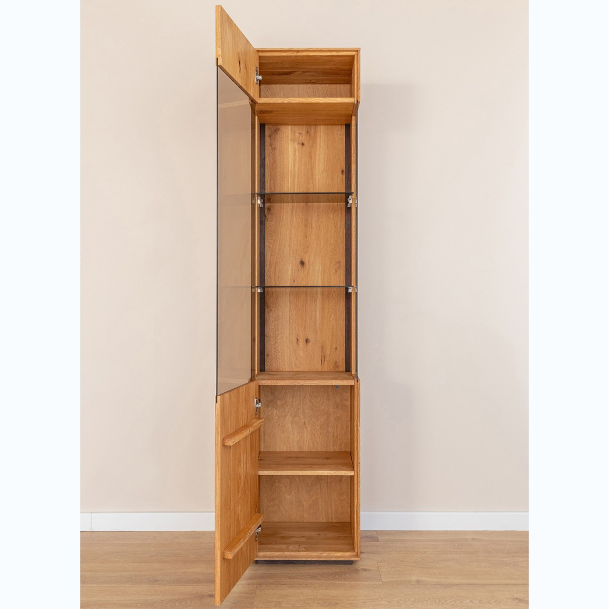 Vitrina Collodi 43x205 cm, Material: Masivno hrastovo les