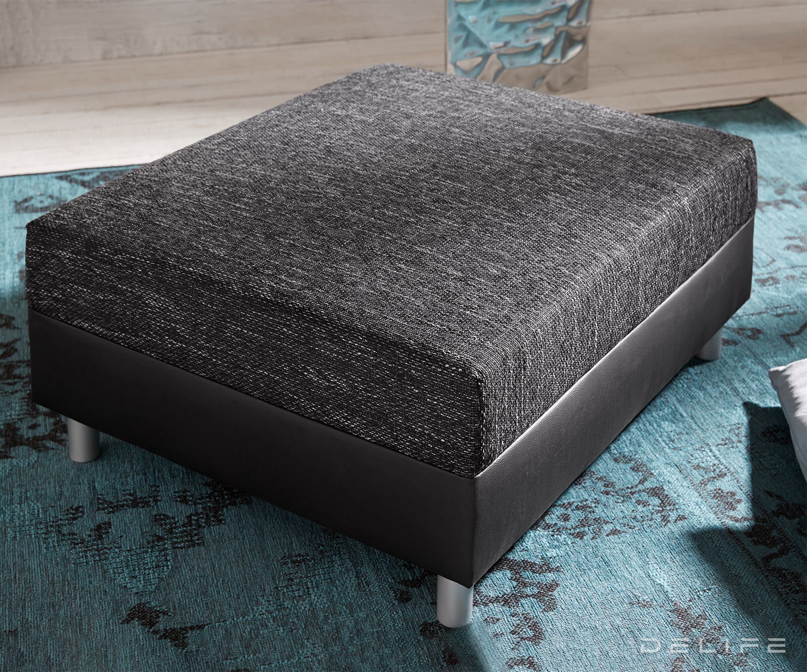 Stolčki Clovis 98x83x40cm, Material: Strukturirano blago/umetno usnje