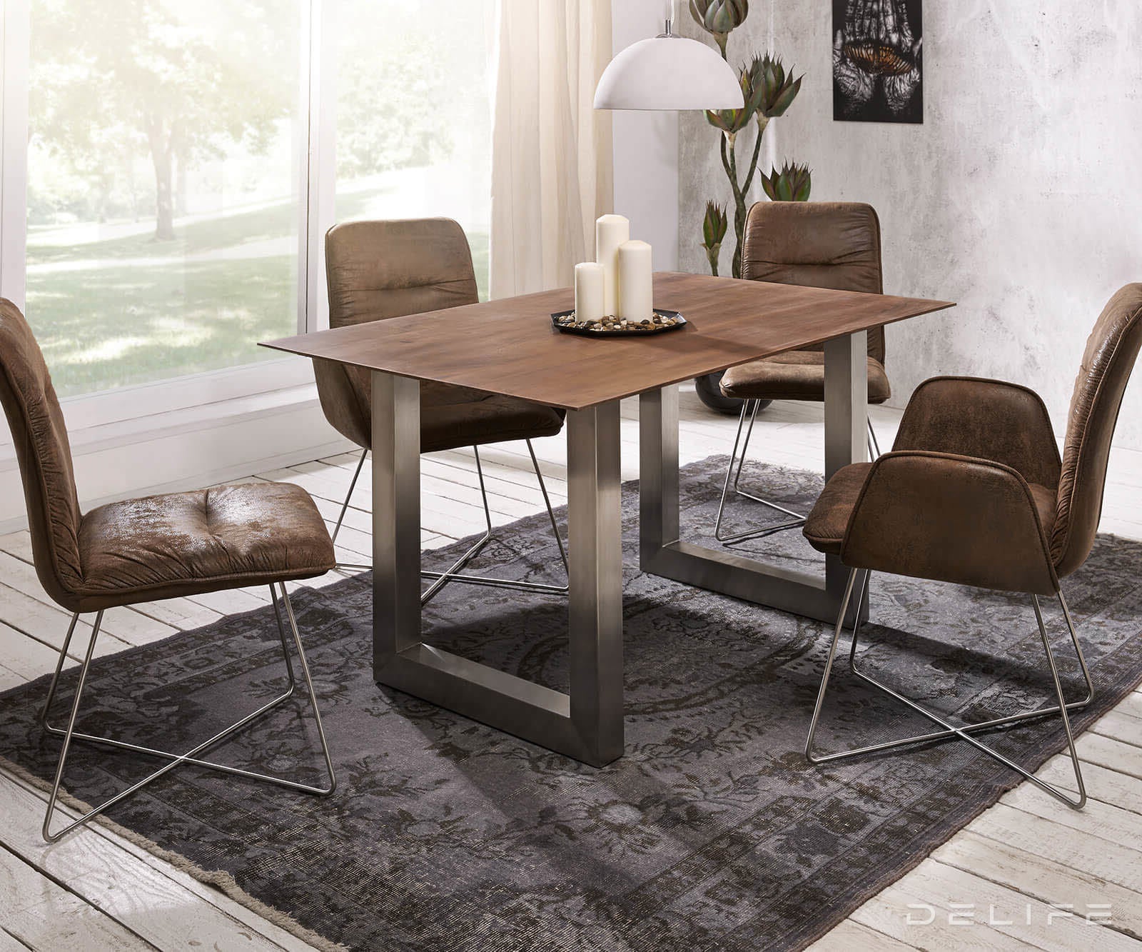 Jedilna miza Edge 2, Material: Akacija