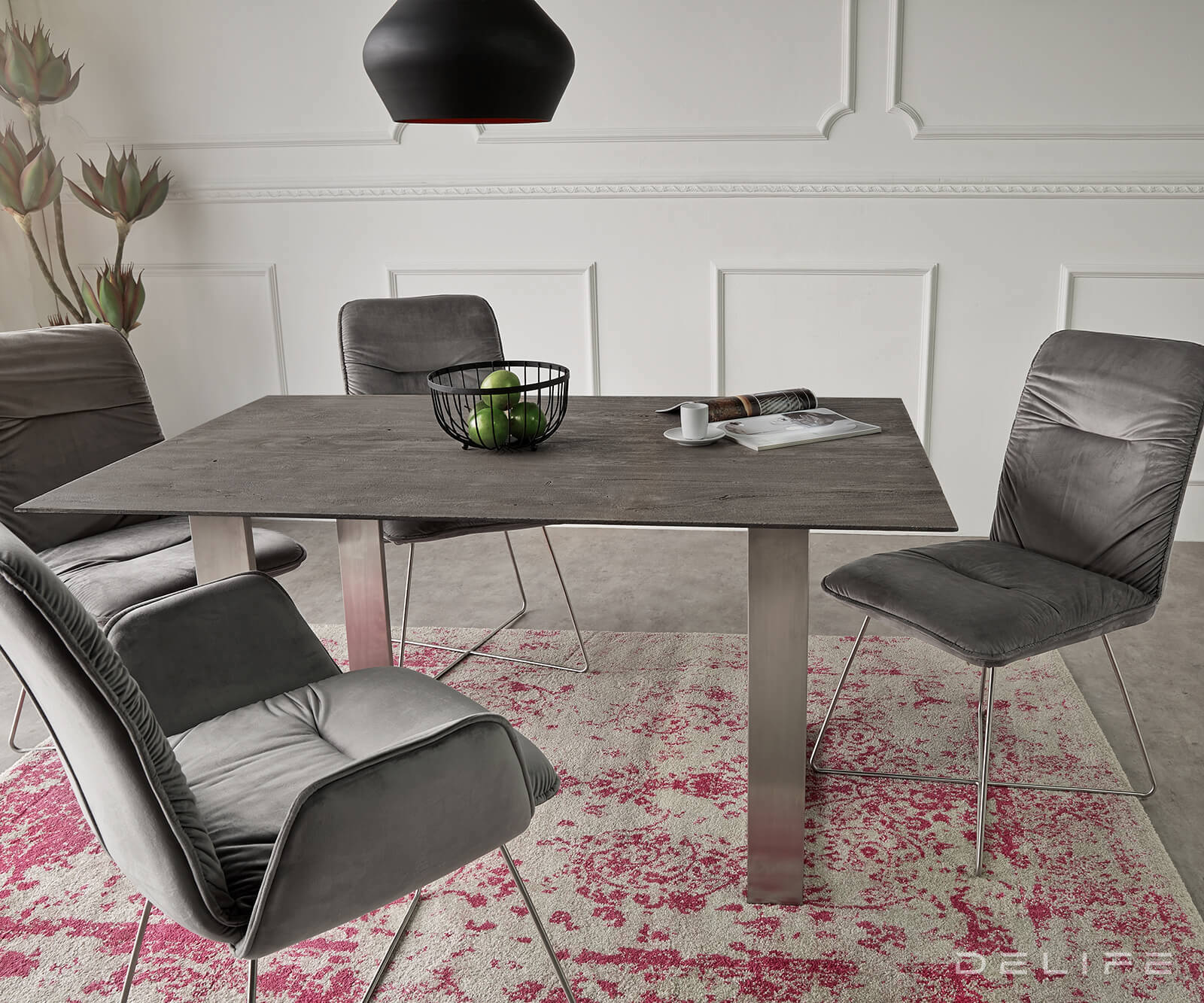 Jedilna miza Edge 2, Material: Akacija