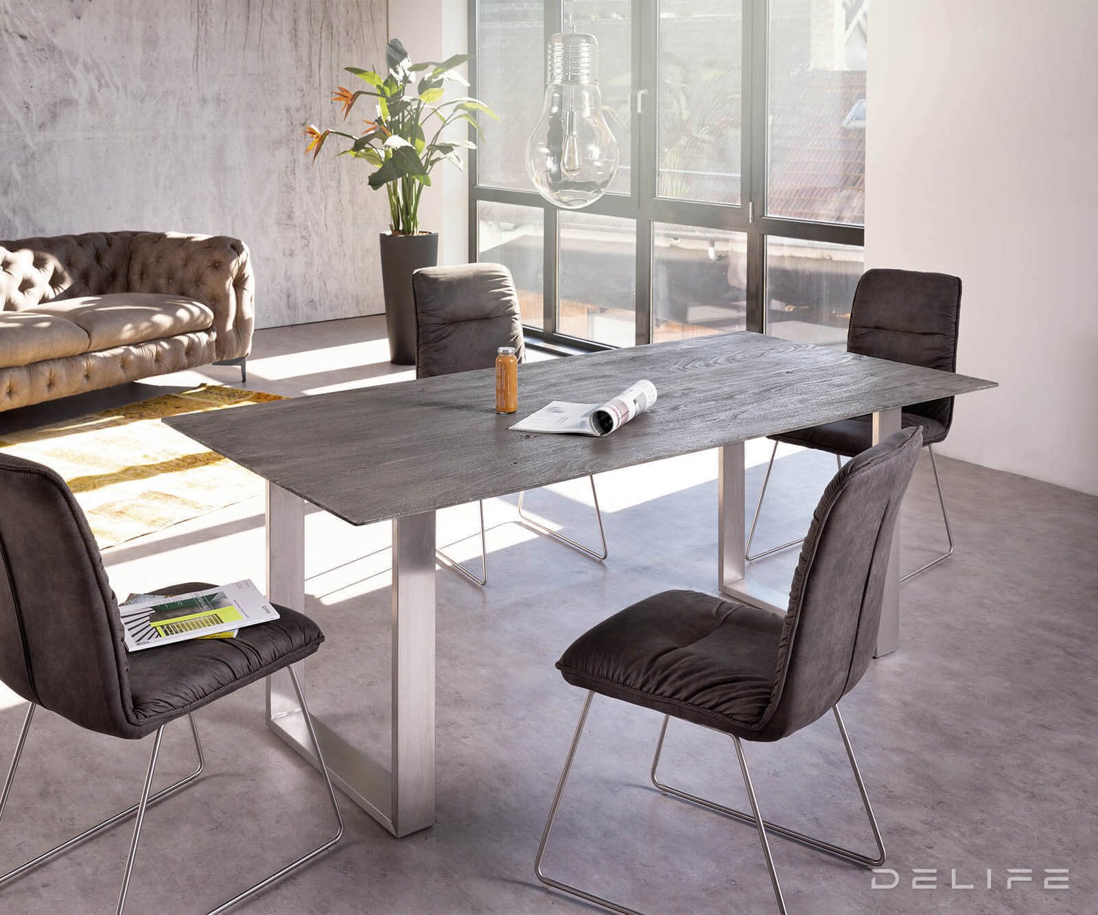 Jedilna miza Edge 2, Material: Akacija