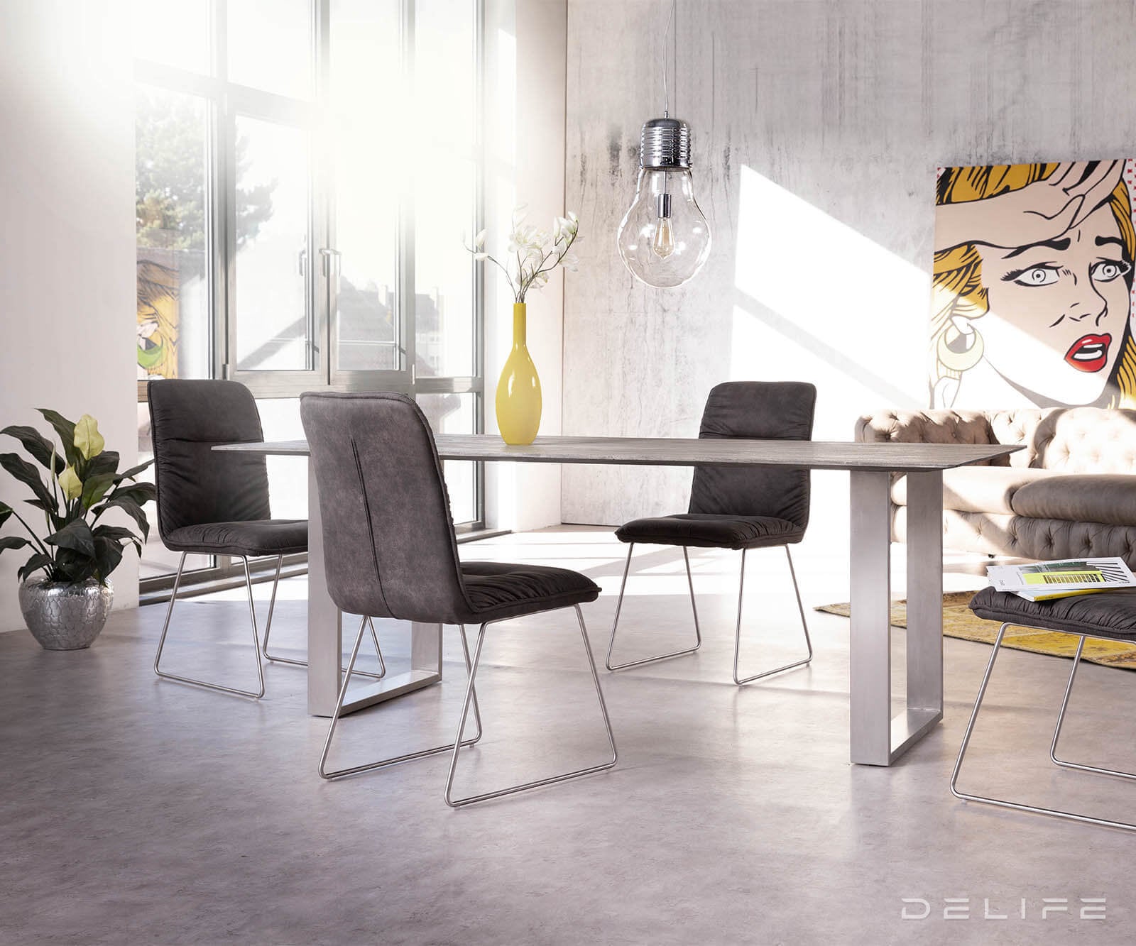 Jedilna miza Edge 2, Material: Akacija