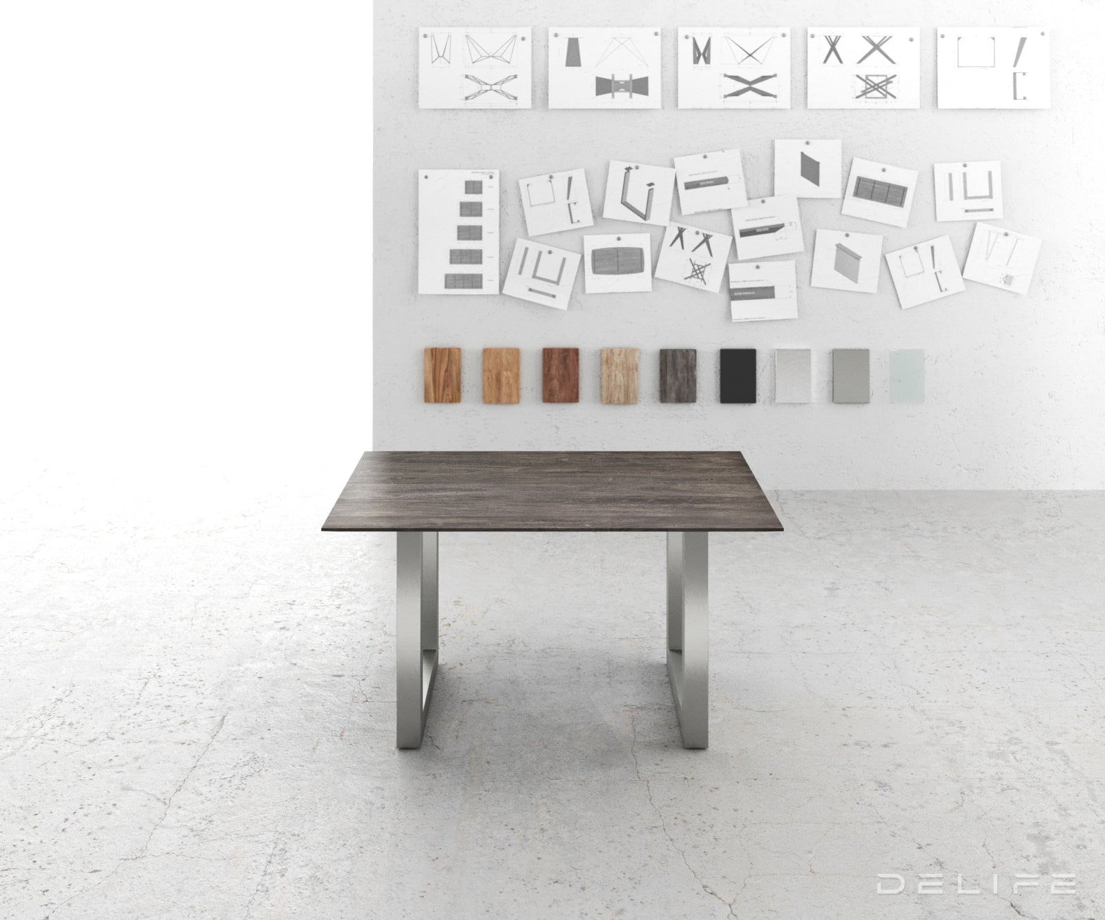 Jedilna miza Edge 2, Material: Akacija