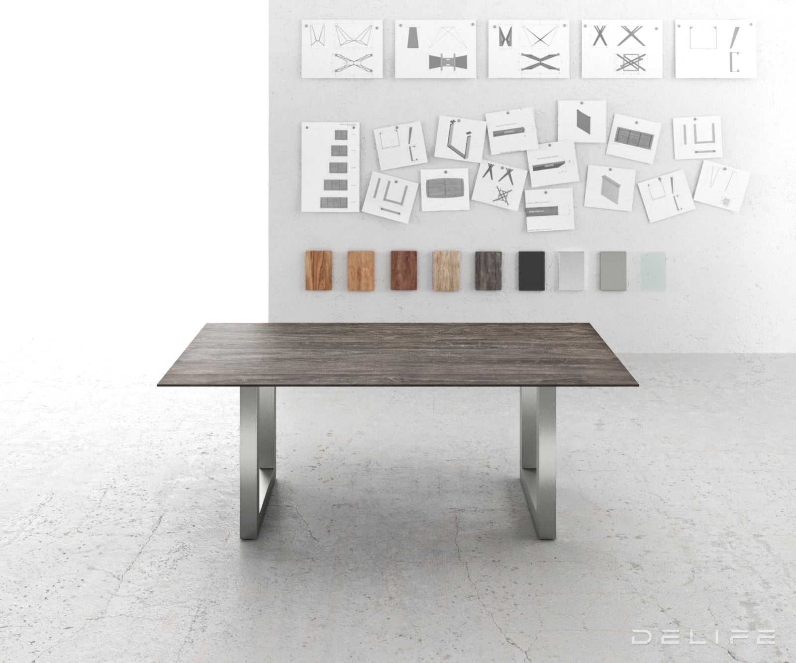 Jedilna miza Edge 2, Material: Akacija