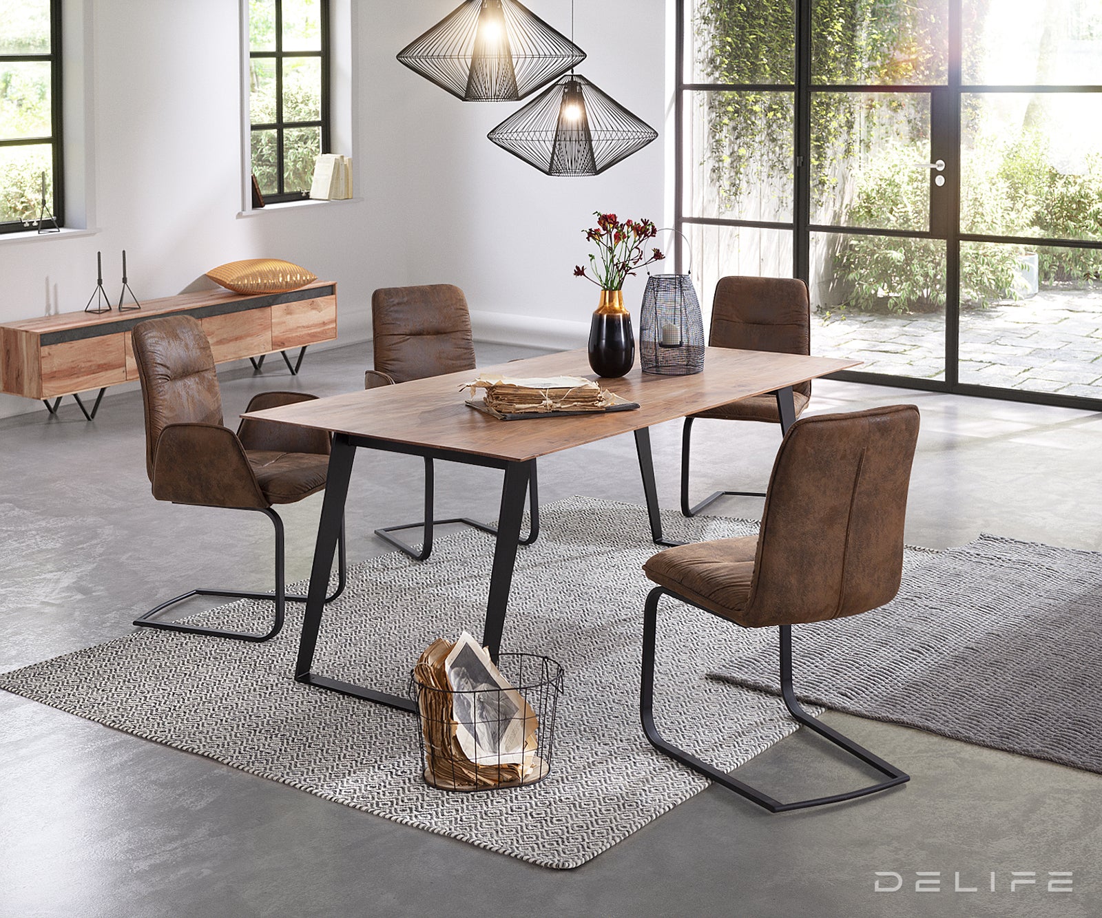 Jedilna miza Edge 2, Material: Akacija