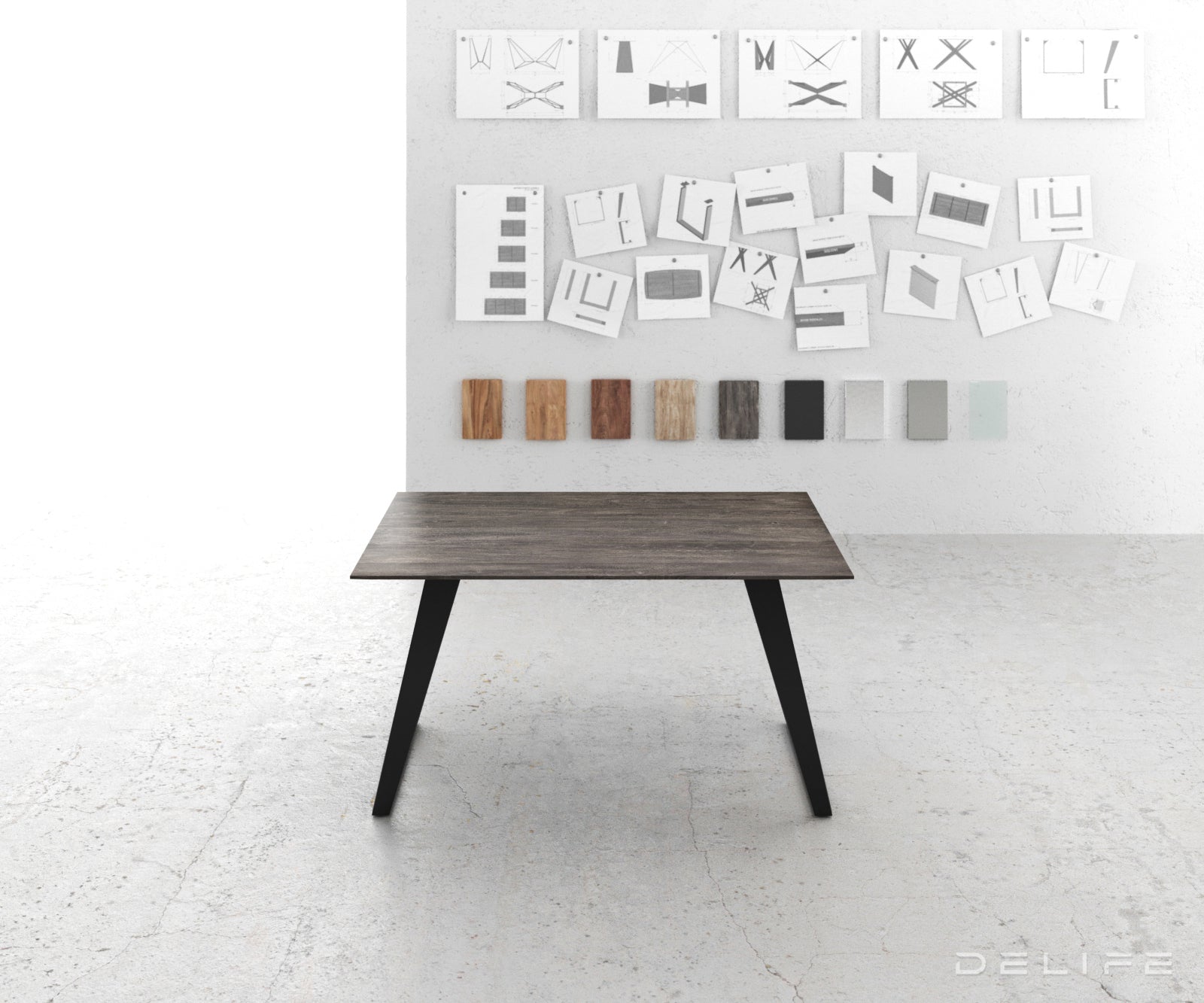 Jedilna miza Edge 2, Material: Akacija