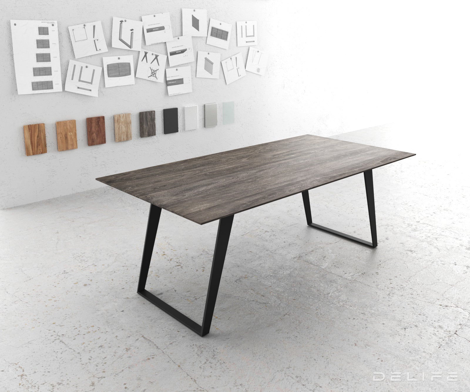 Jedilna miza Edge 2, Material: Akacija