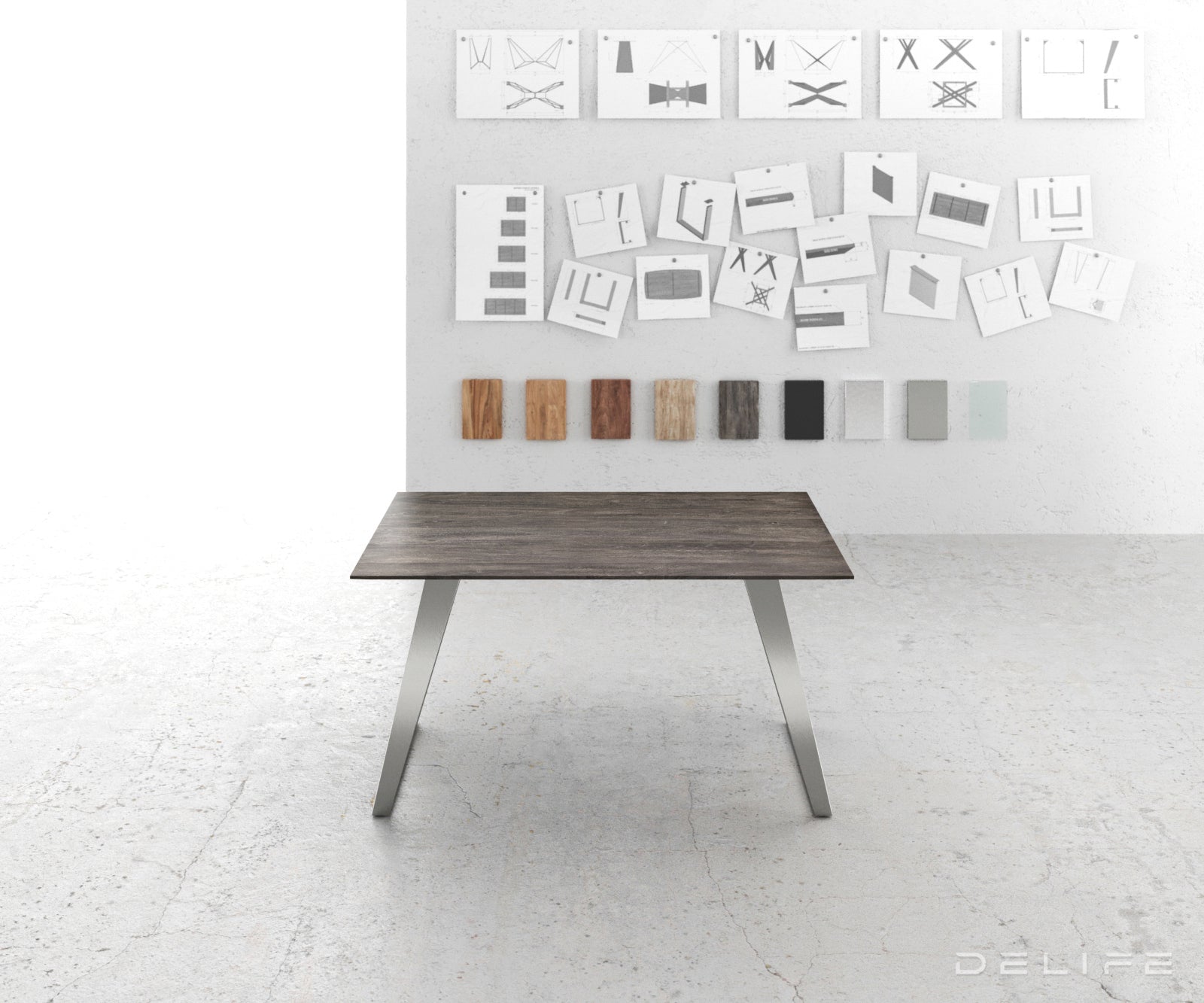 Jedilna miza Edge 2, Material: Akacija