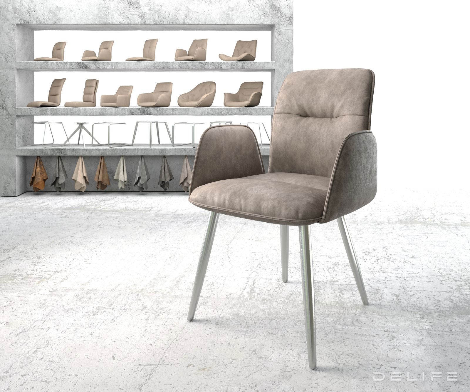 Jedilni stol Vinja, Material: Mikrofibra