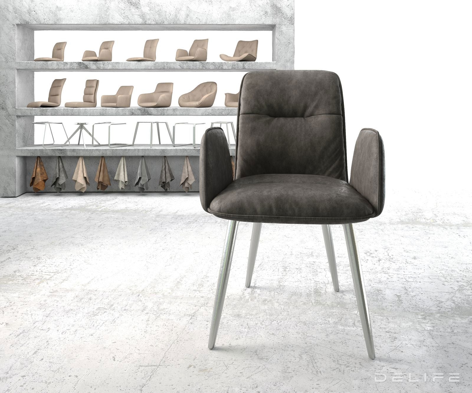 Jedilni stol Vinja, Material: Mikrofibra