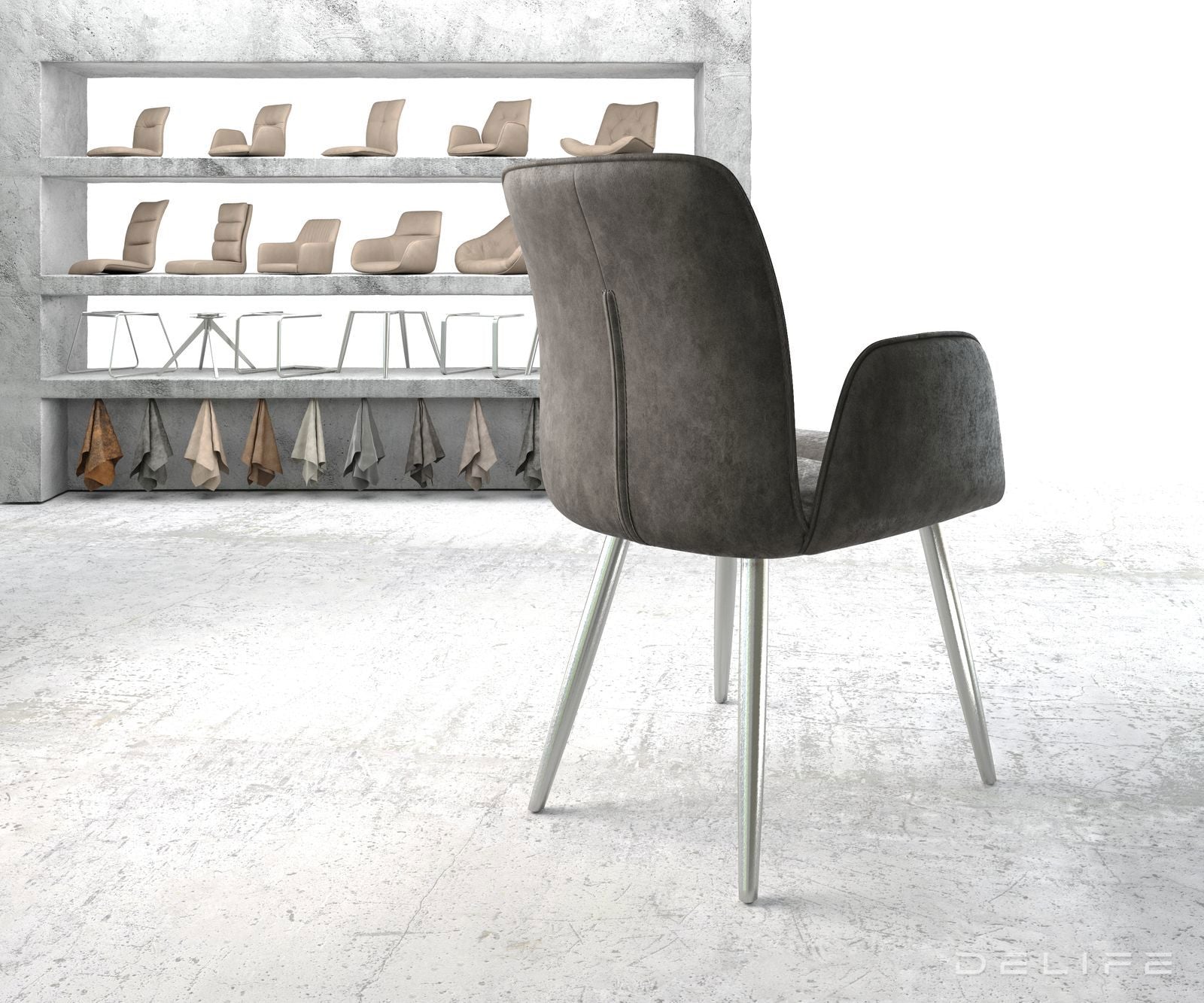 Jedilni stol Vinja, Material: Mikrofibra