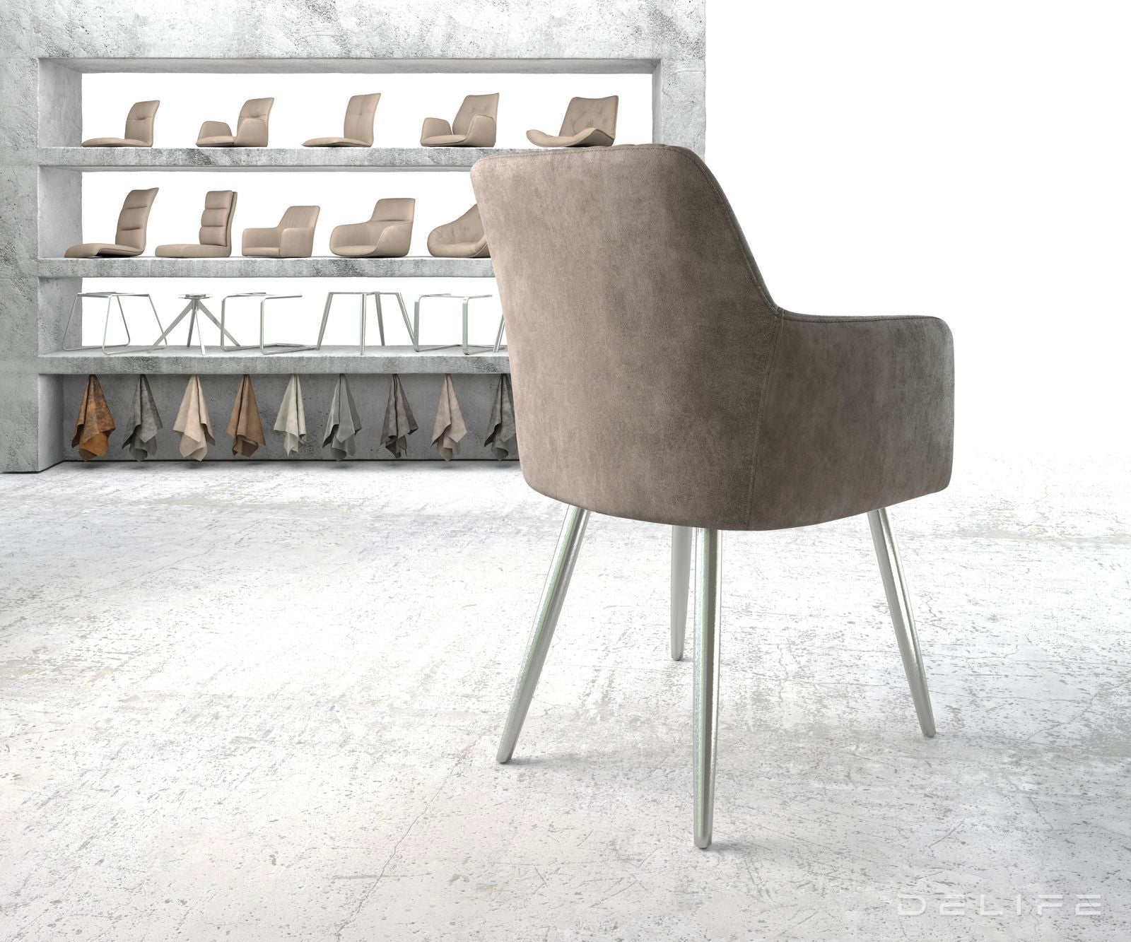 Jedilni stol Greg, Material: Mikrofibra