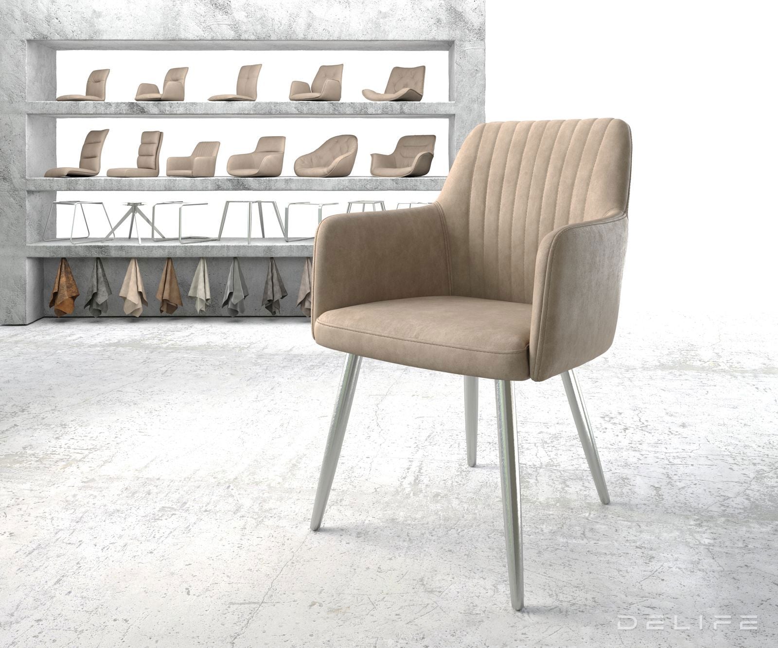 Jedilni stol Greg, Material: Mikrofibra