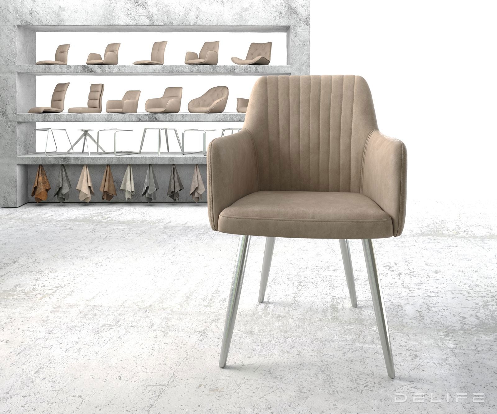 Jedilni stol Greg, Material: Mikrofibra