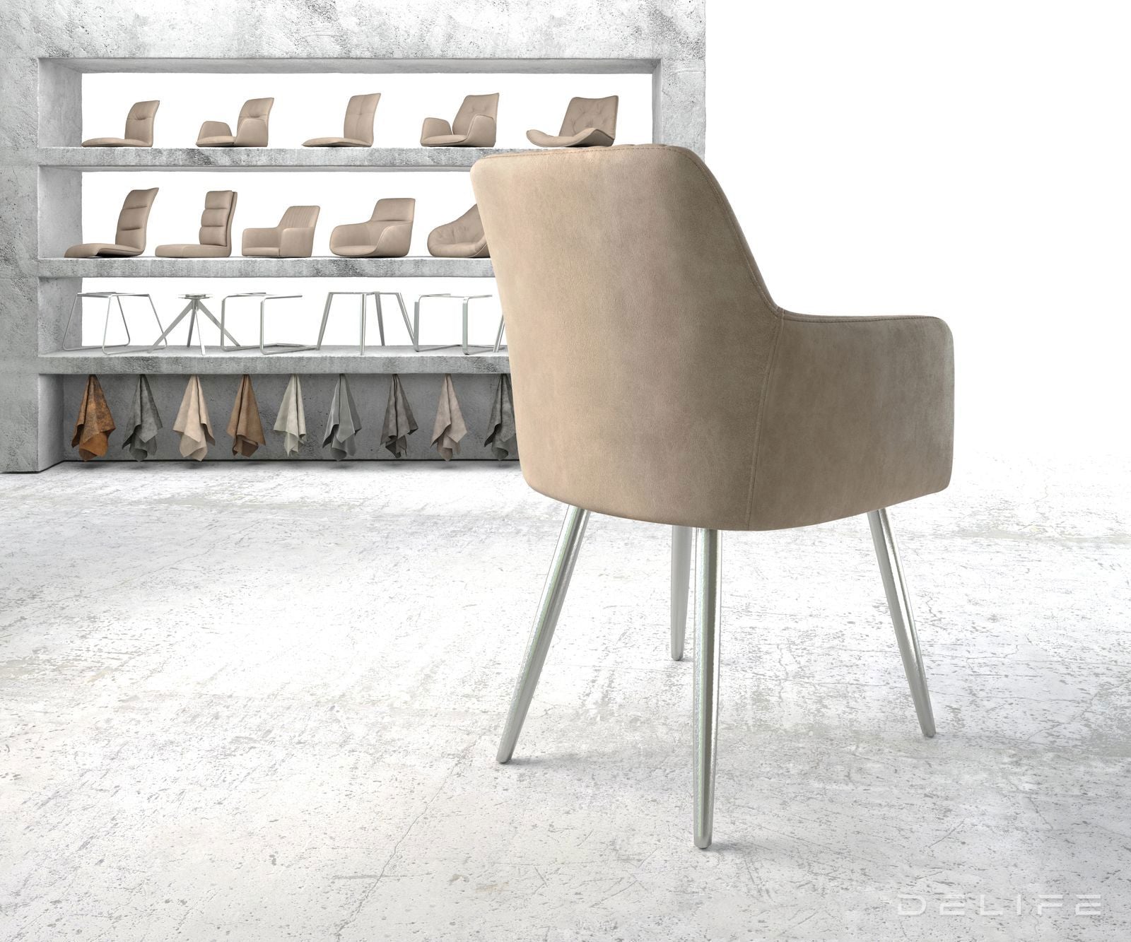 Jedilni stol Greg, Material: Mikrofibra