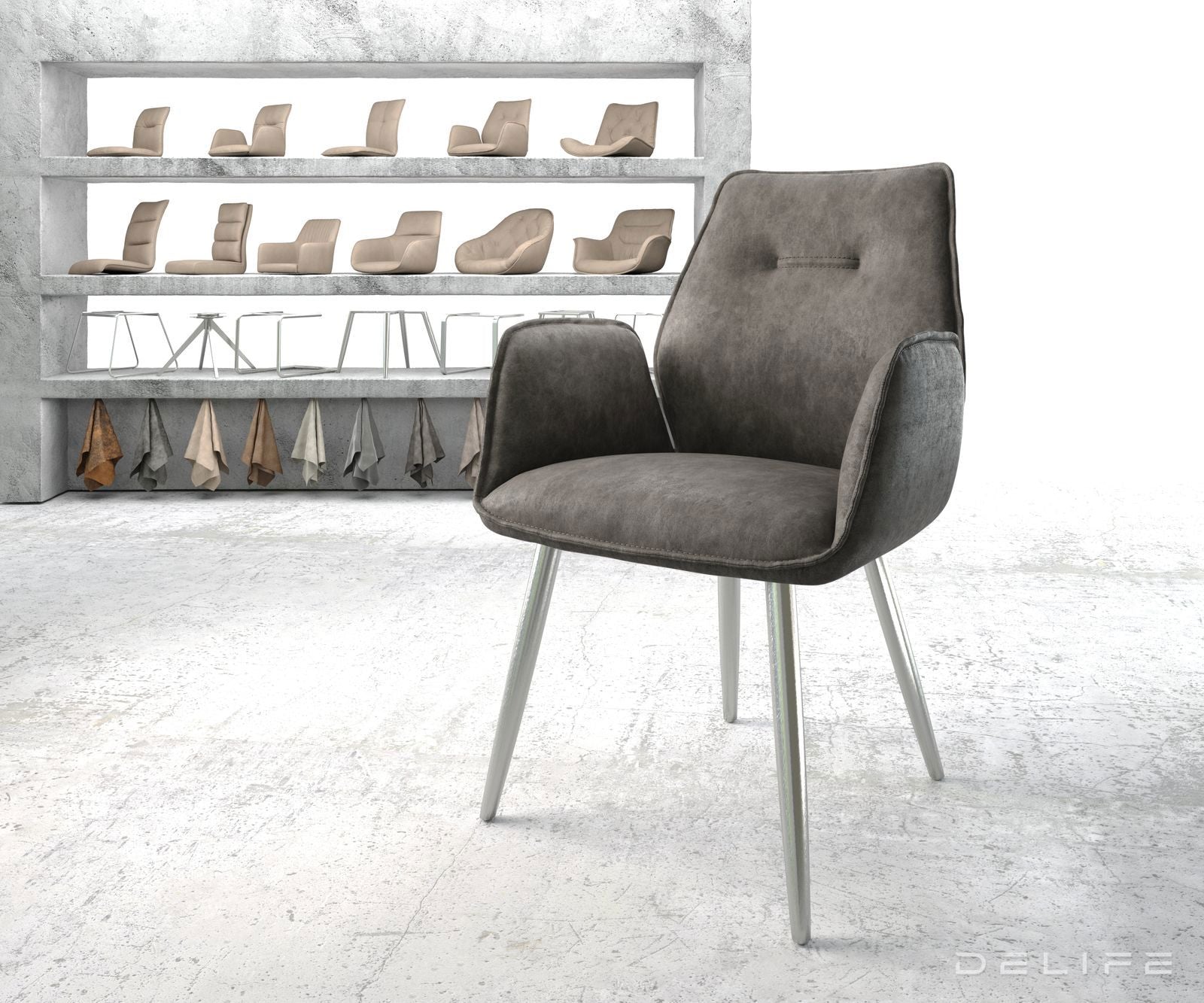 Jedilni stol Zoa, Material: Mikrofibra