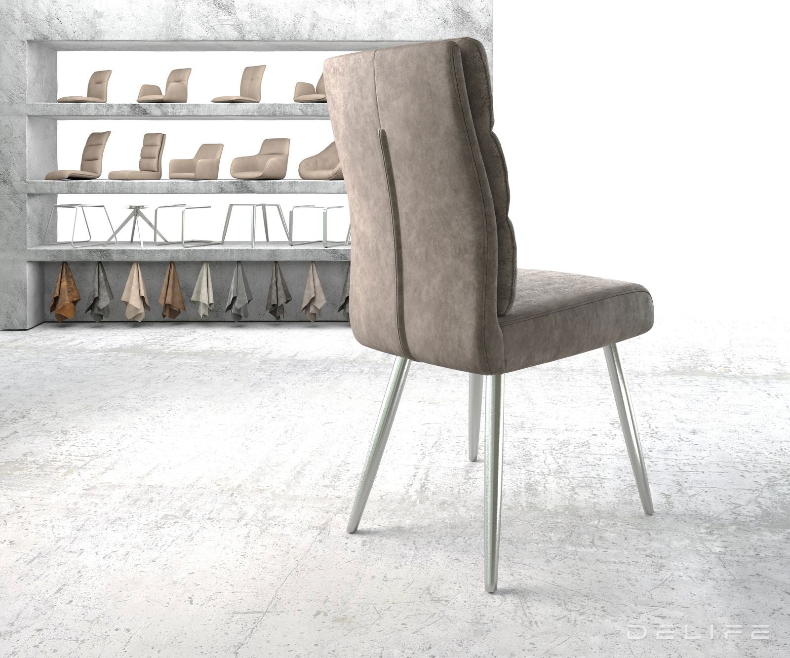 Jedilni stol Pela, Material: Mikrofibra