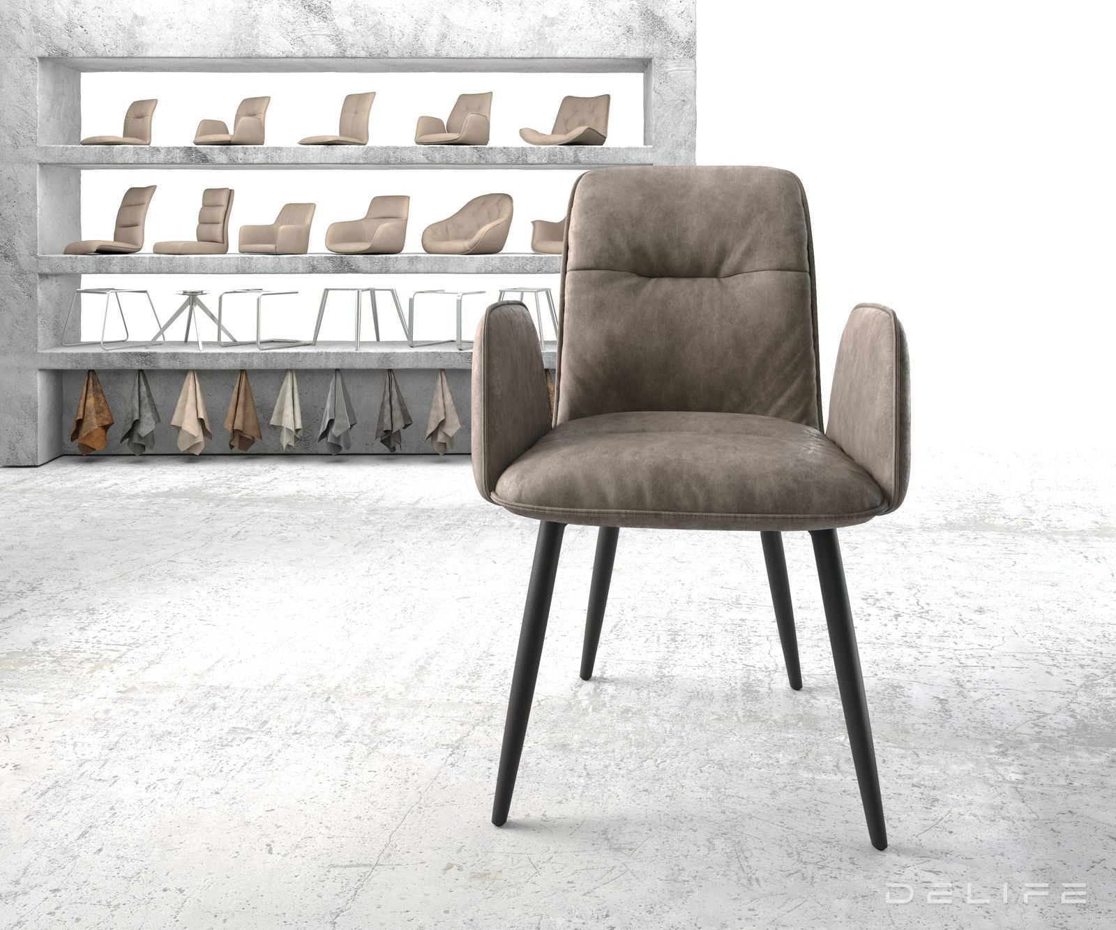 Jedilni stol Vinja, Material: Mikrofibra