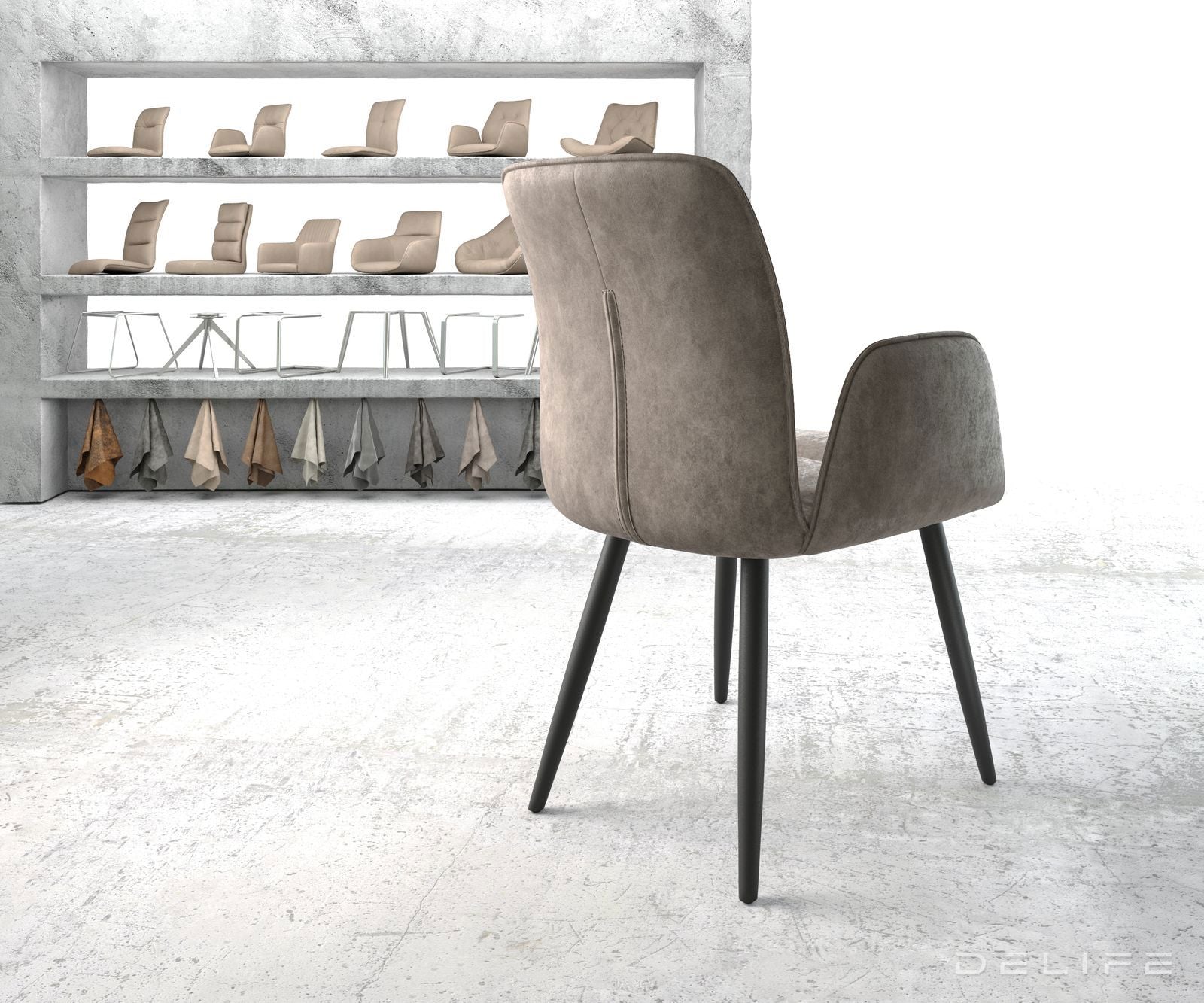 Jedilni stol Vinja, Material: Mikrofibra