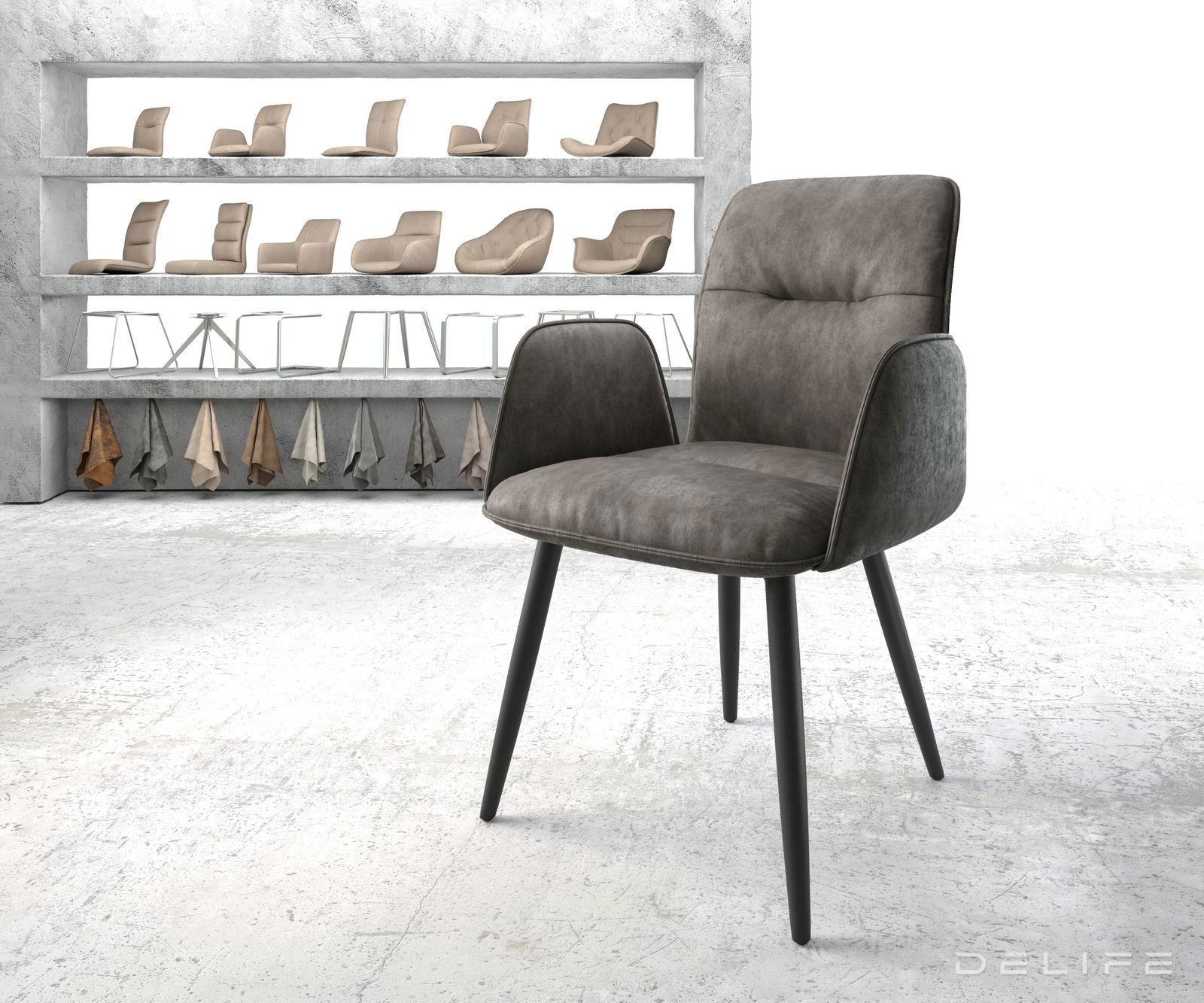 Jedilni stol Vinja, Material: Mikrofibra