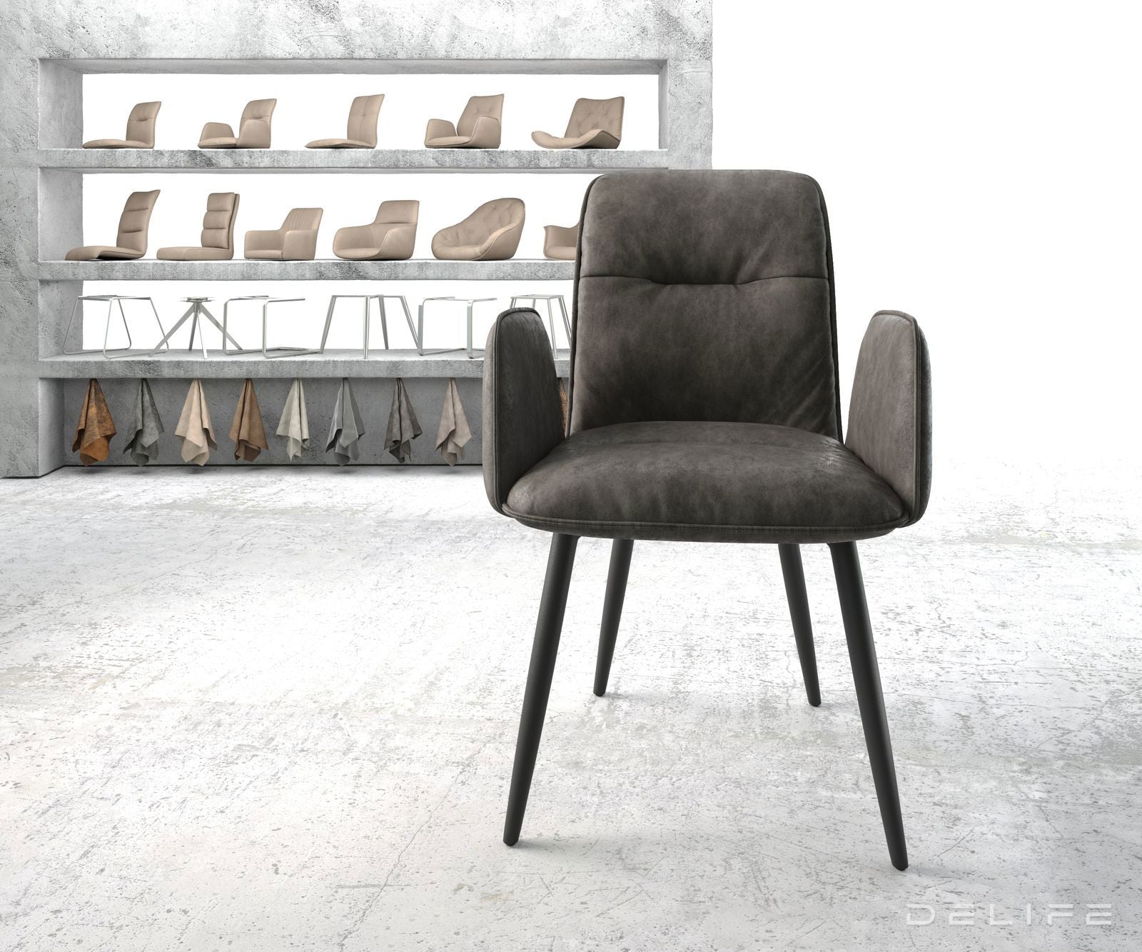 Jedilni stol Vinja, Material: Mikrofibra