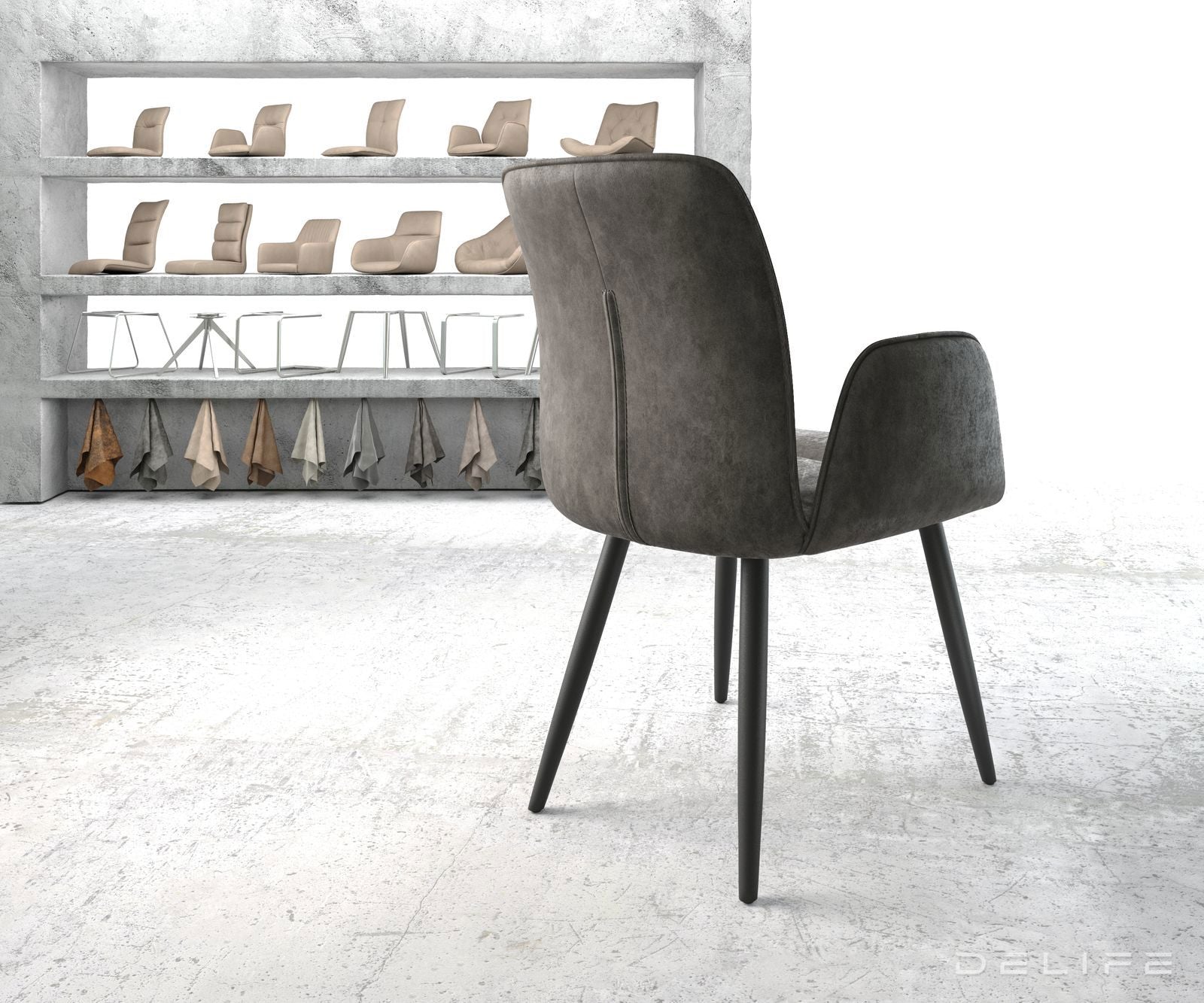 Jedilni stol Vinja, Material: Mikrofibra