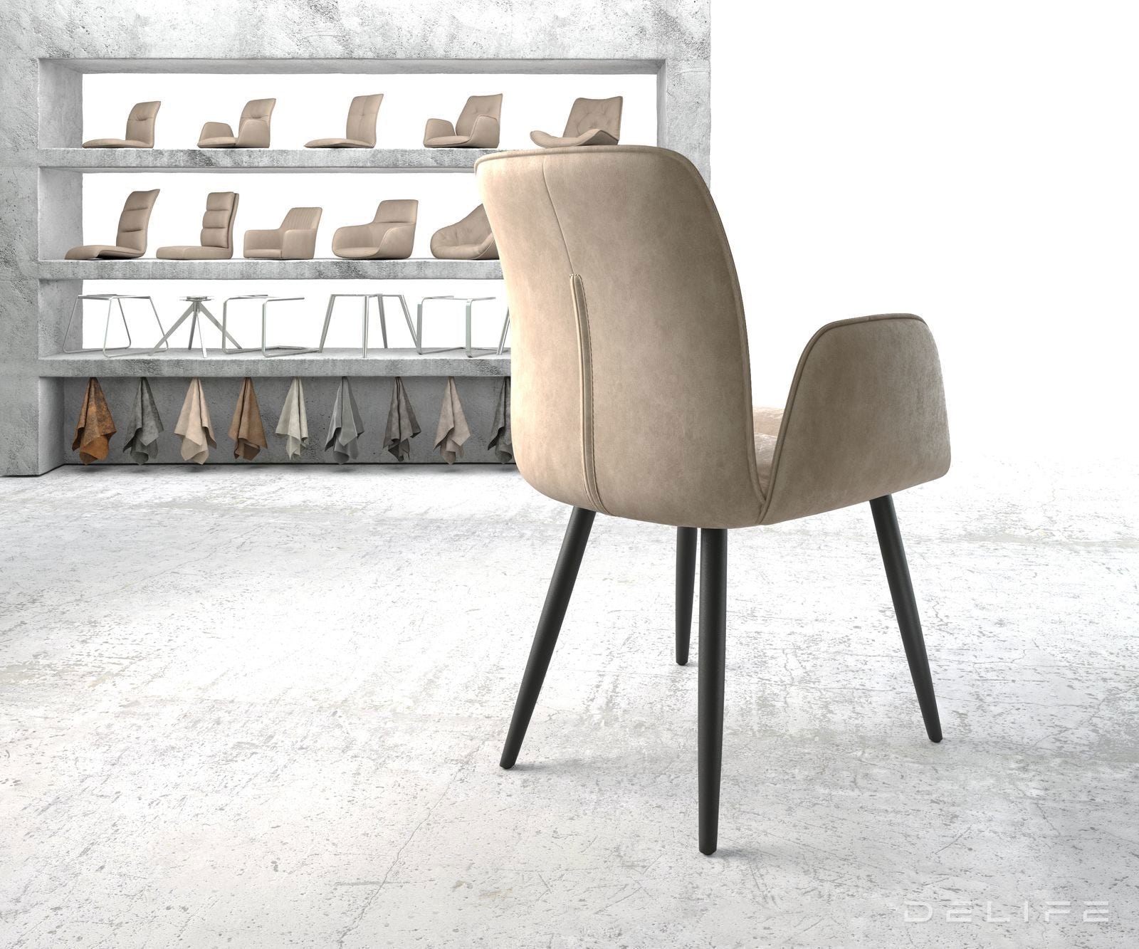 Jedilni stol Vinja, Material: Mikrofibra