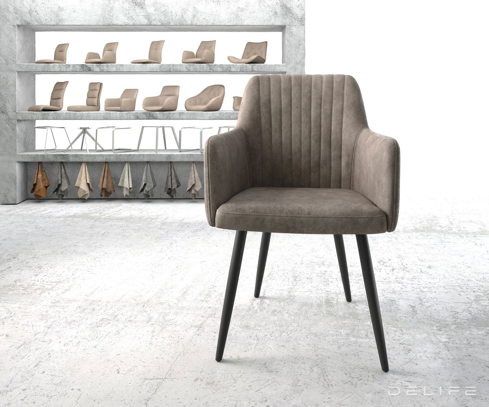 Jedilni stol Greg, Material: Mikrofibra