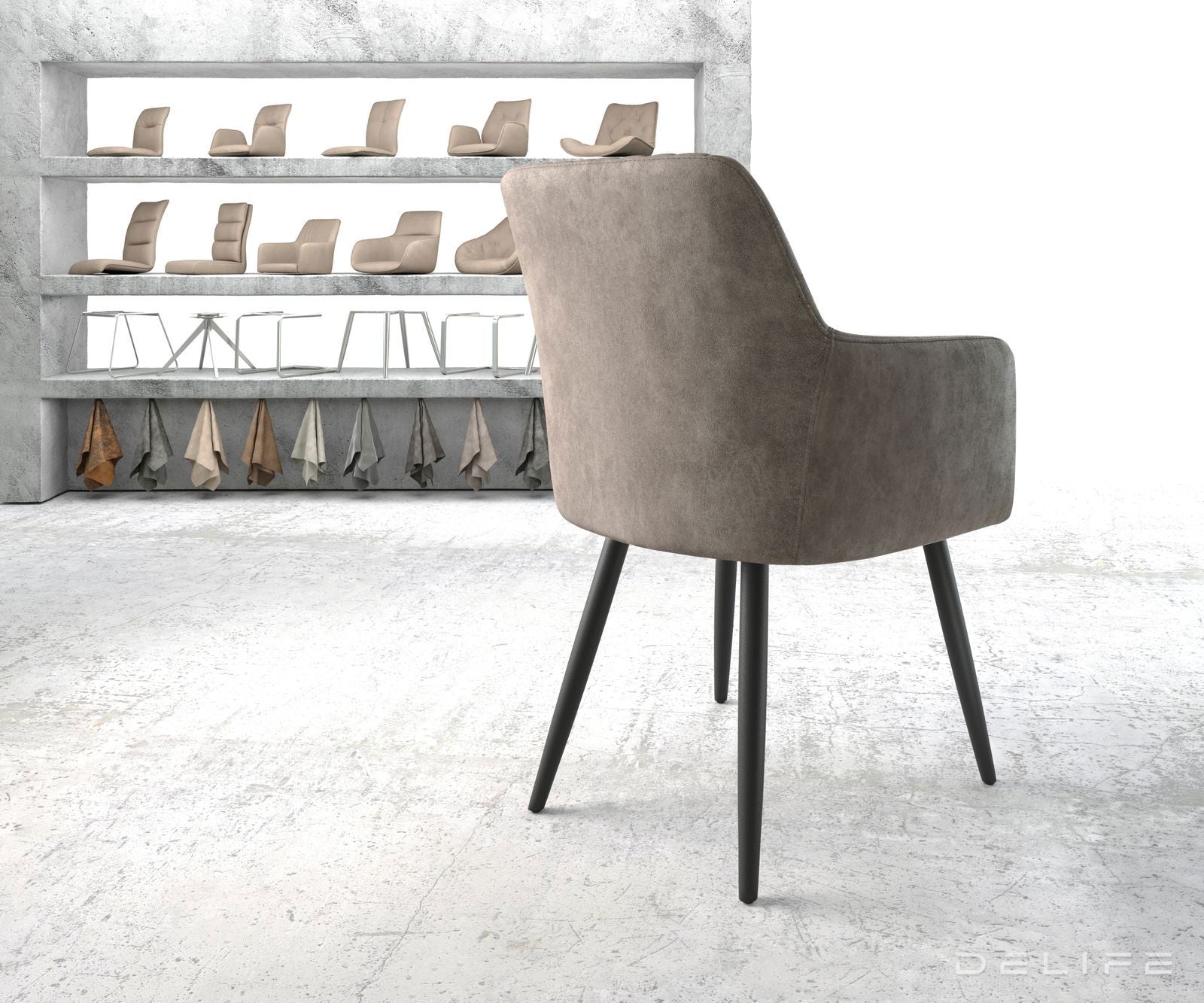 Jedilni stol Greg, Material: Mikrofibra