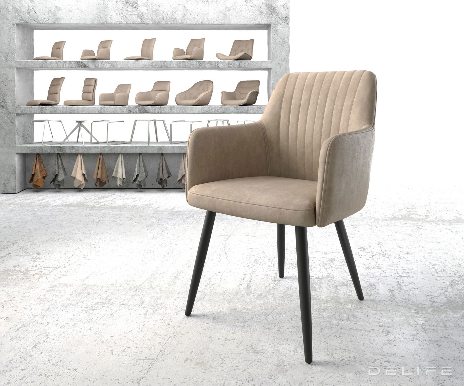 Jedilni stol Greg, Material: Mikrofibra