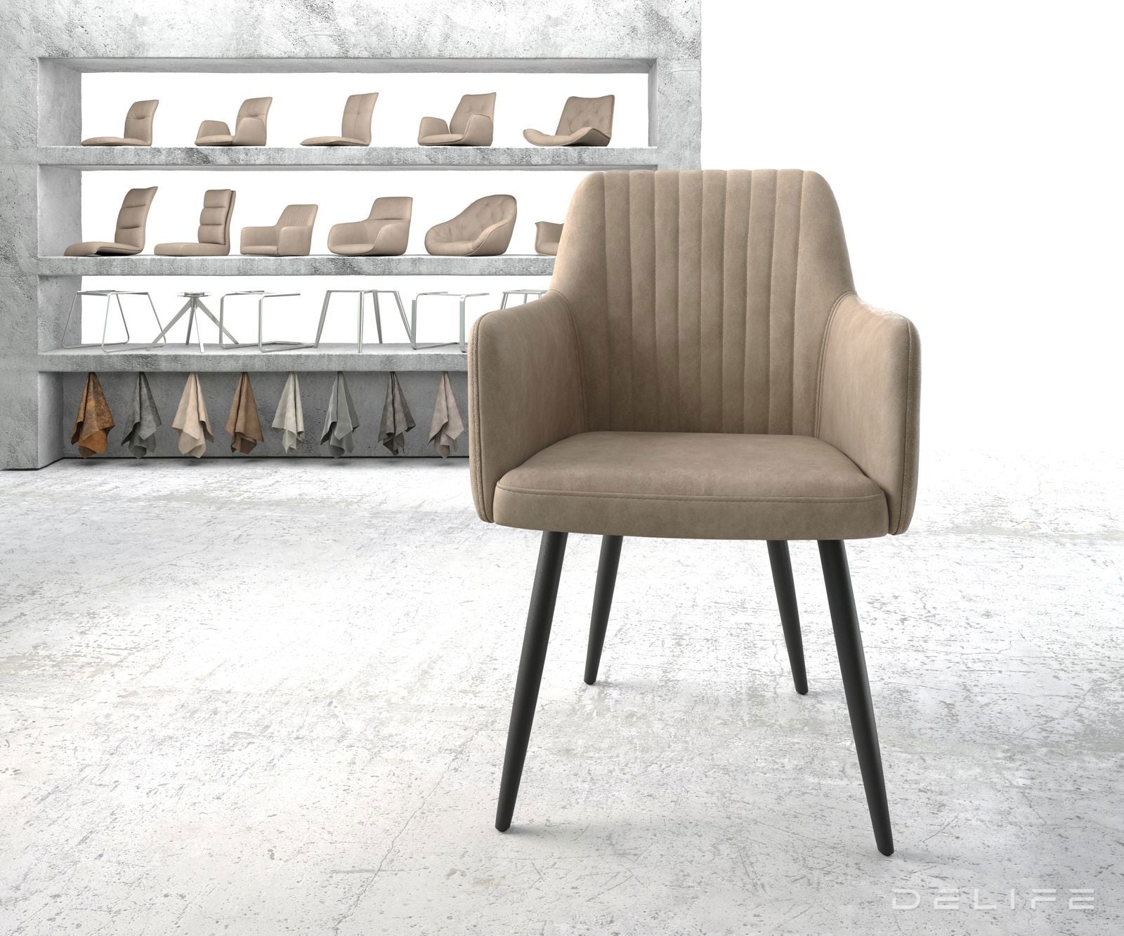 Jedilni stol Greg, Material: Mikrofibra