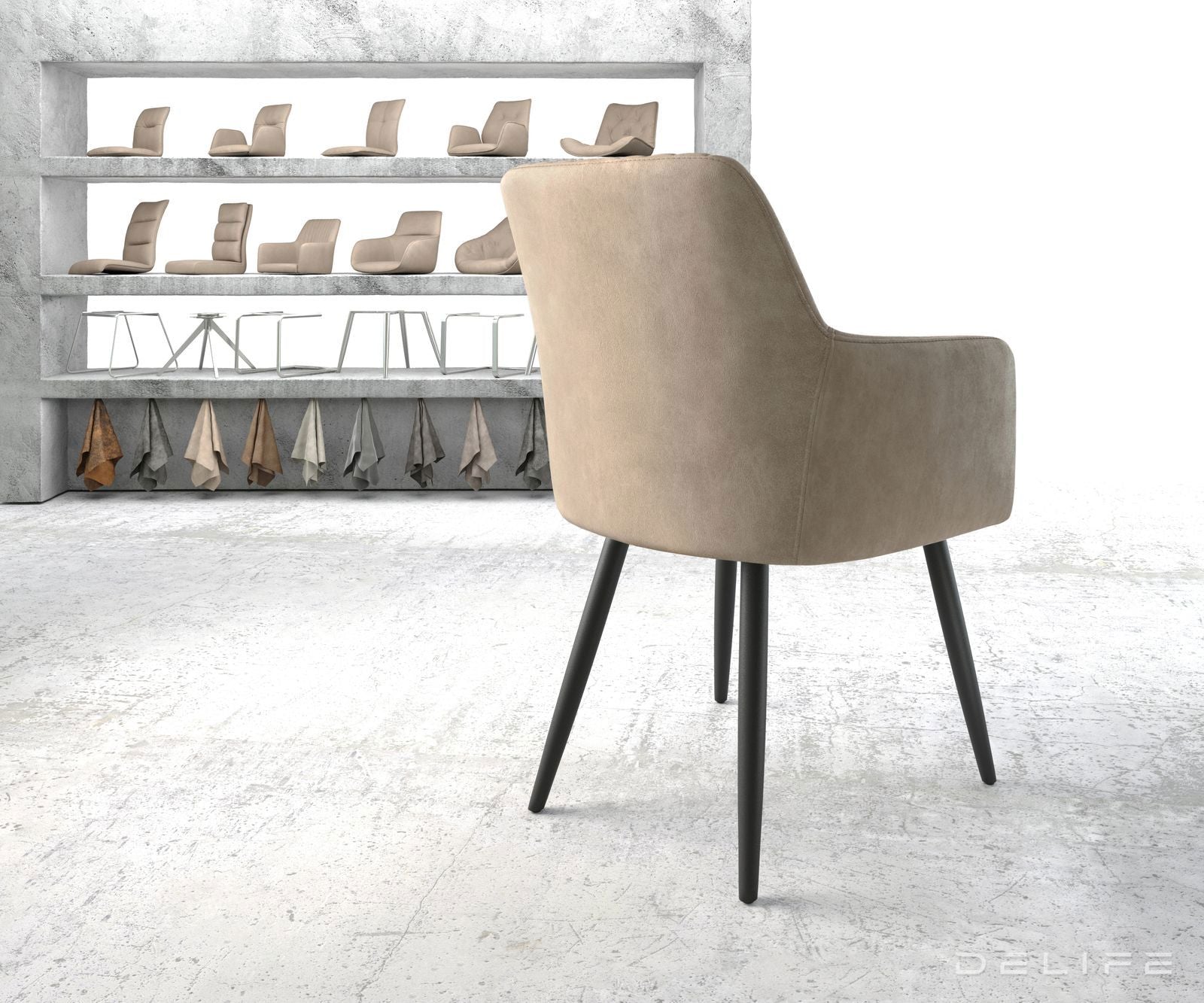 Jedilni stol Greg, Material: Mikrofibra