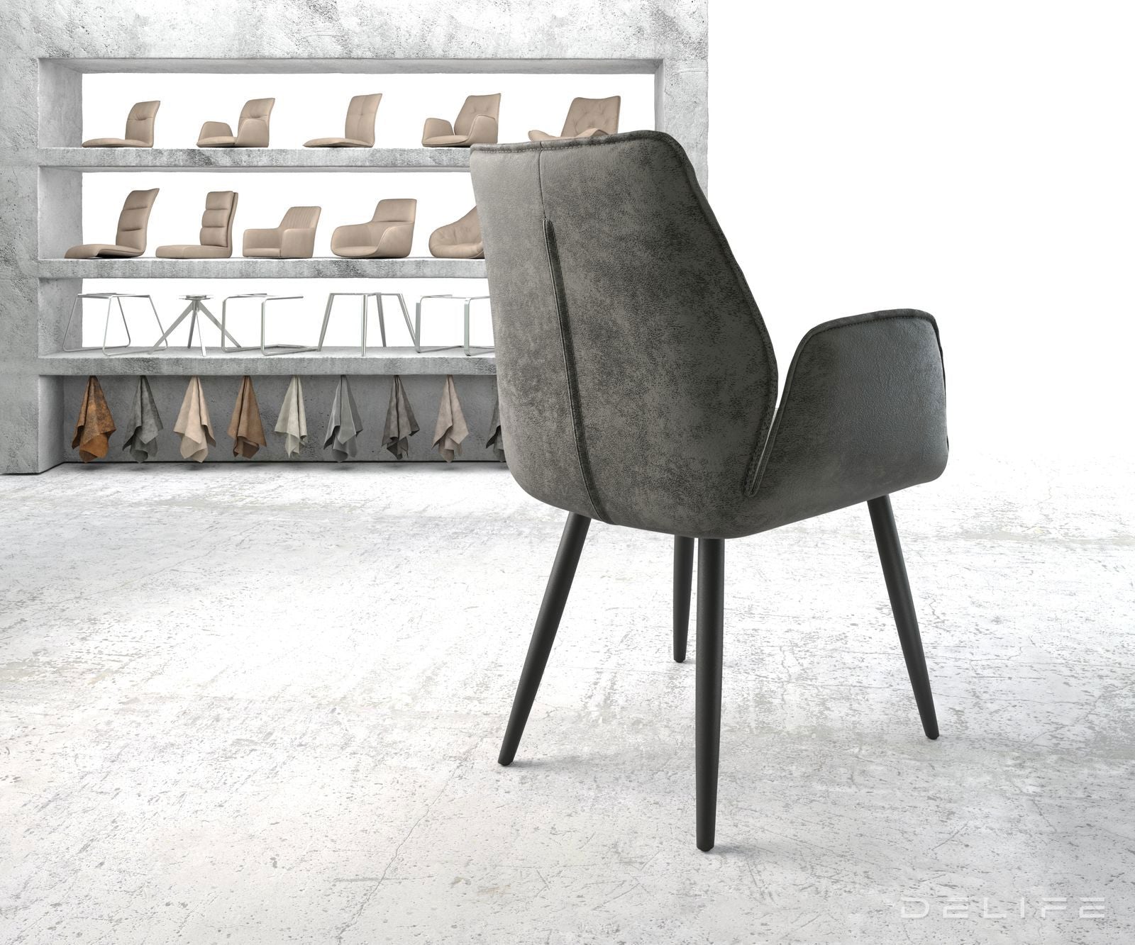 Jedilni stol Zoa, Material: Mikrofibra