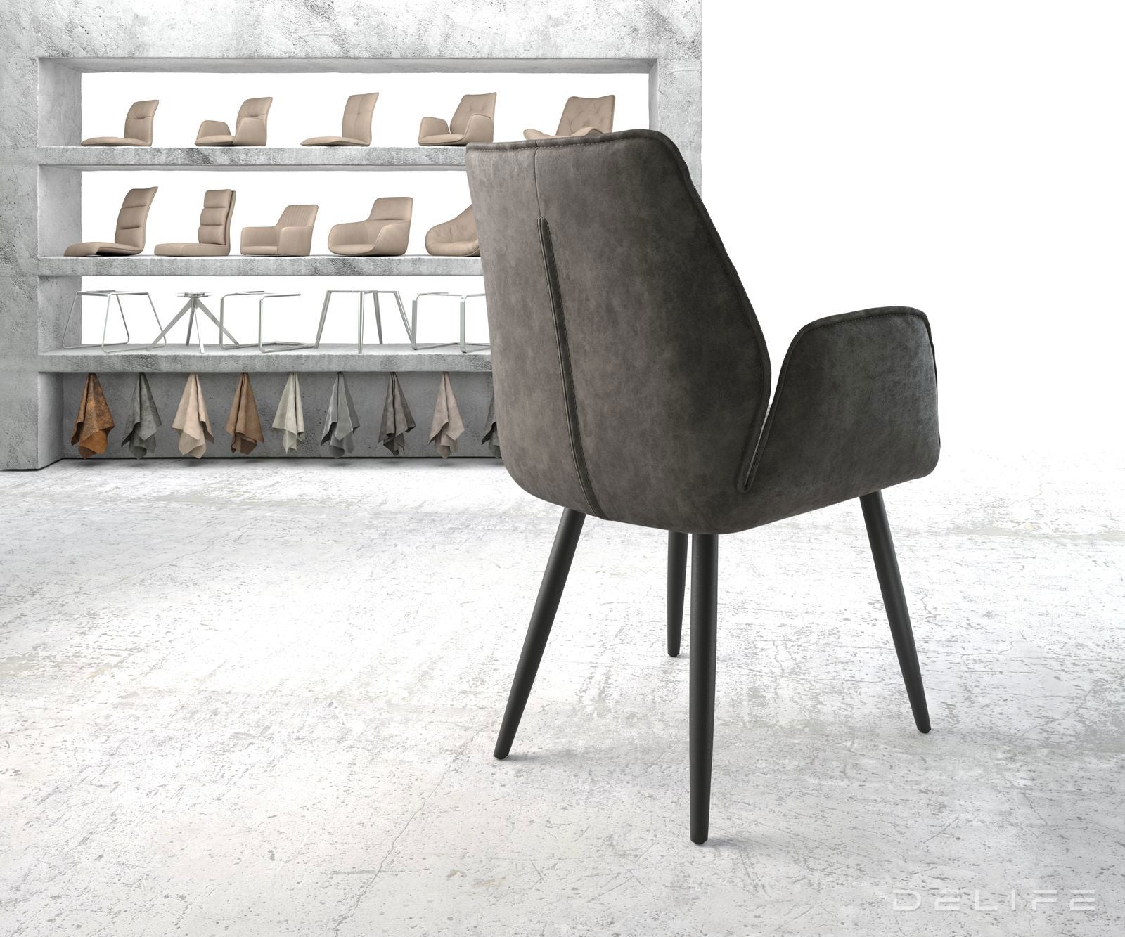 Jedilni stol Zoa, Material: Mikrofibra