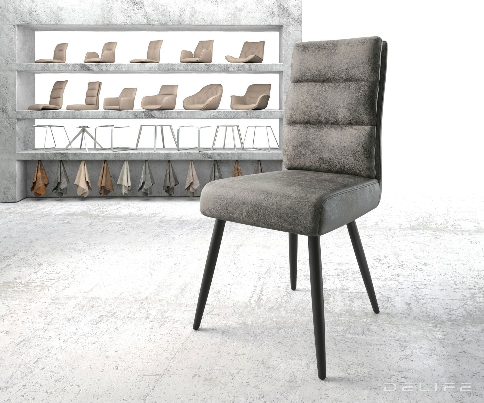 Jedilni stol Pela, Material: Mikrofibra