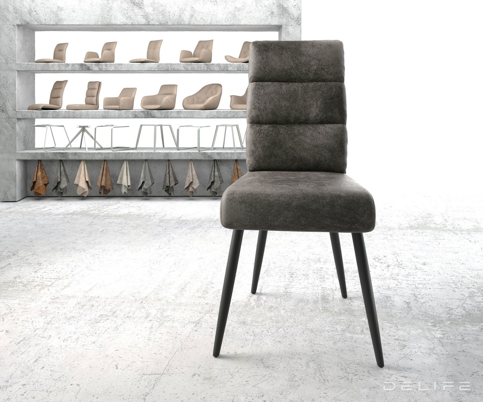 Jedilni stol Pela, Material: Mikrofibra