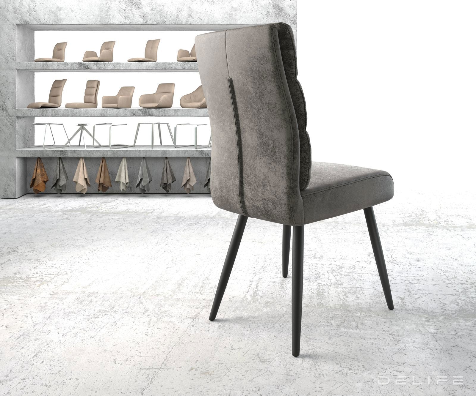 Jedilni stol Pela, Material: Mikrofibra