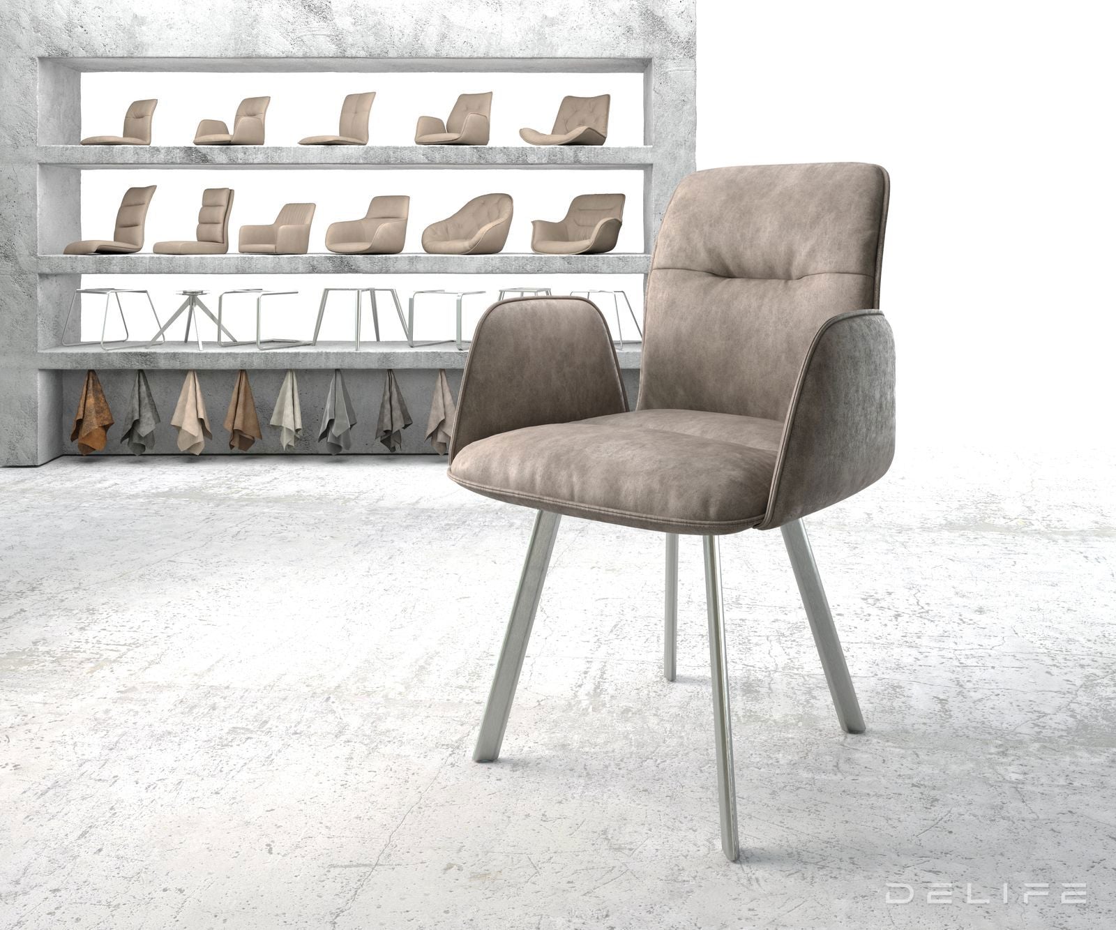 Jedilni stol Vinja, Material: Mikrofibra