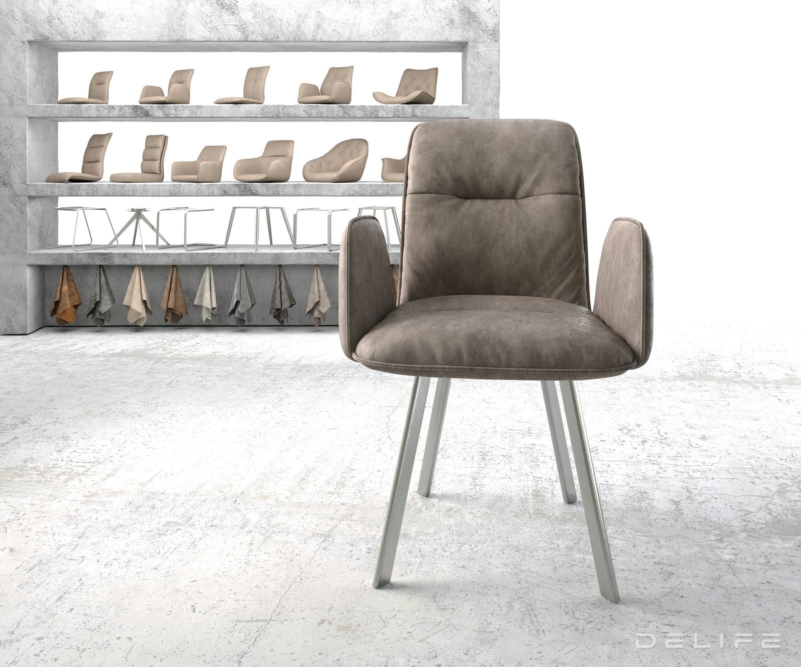 Jedilni stol Vinja, Material: Mikrofibra