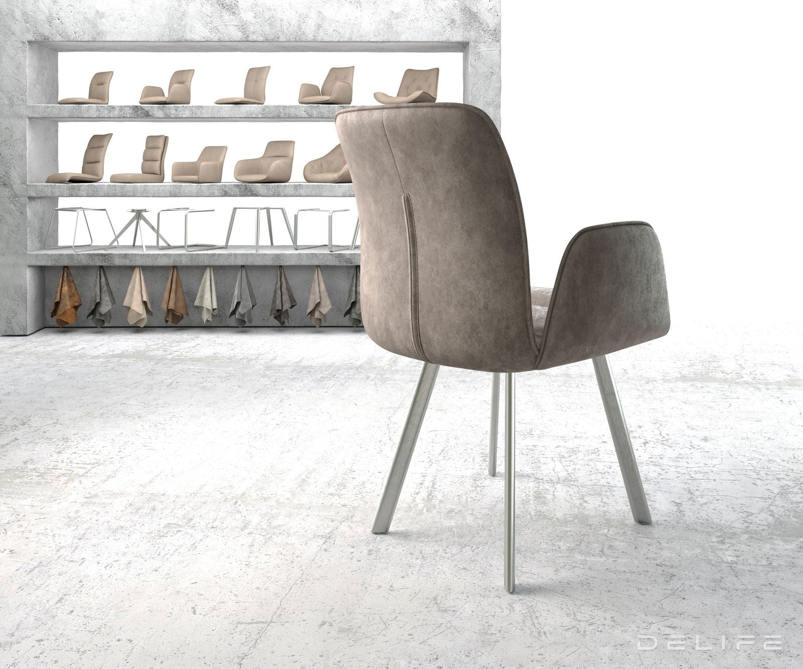 Jedilni stol Vinja, Material: Mikrofibra