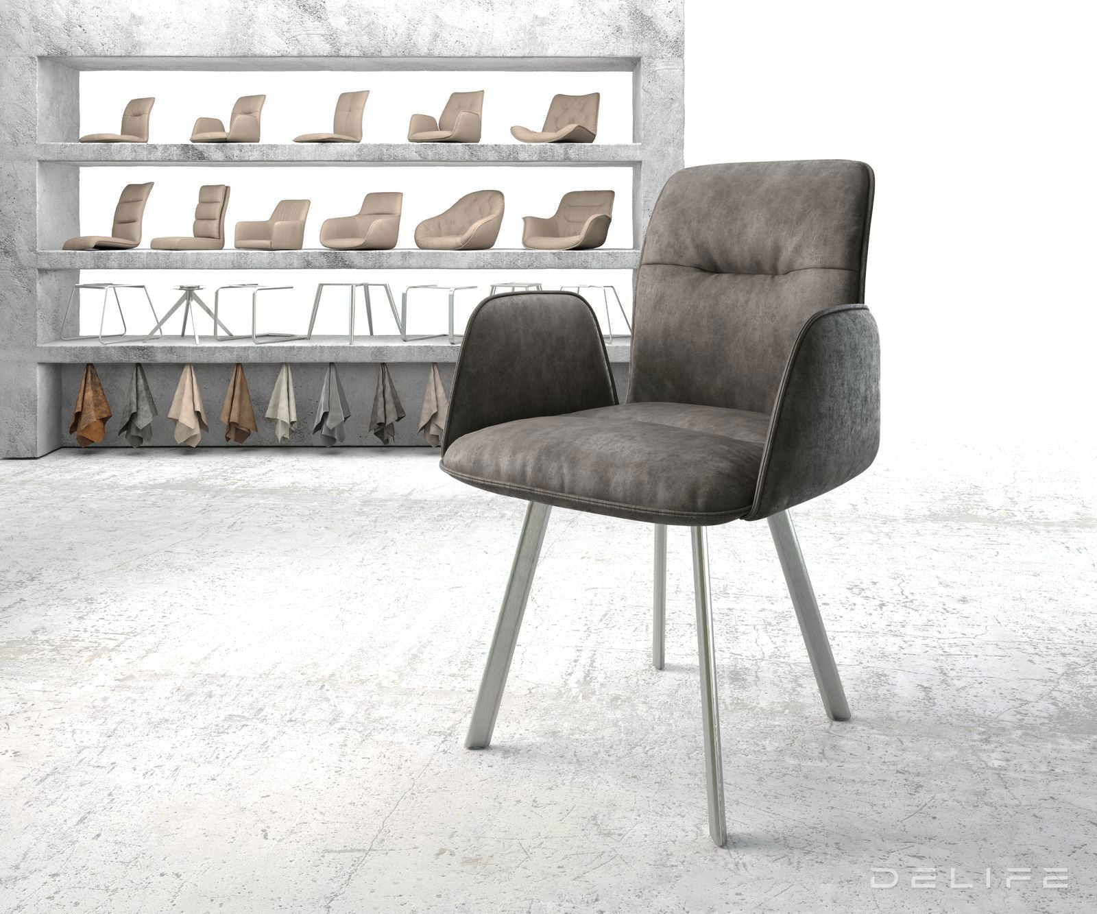 Jedilni stol Vinja, Material: Mikrofibra