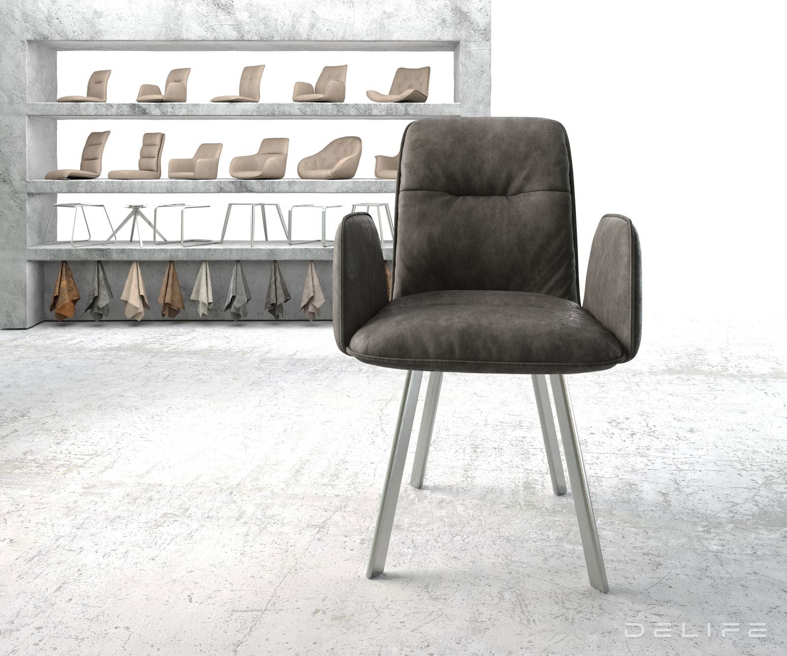 Jedilni stol Vinja, Material: Mikrofibra