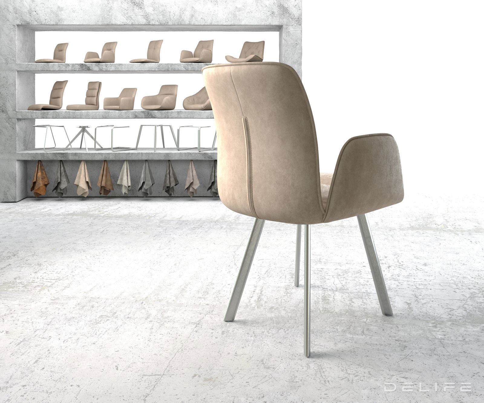 Jedilni stol Vinja, Material: Mikrofibra