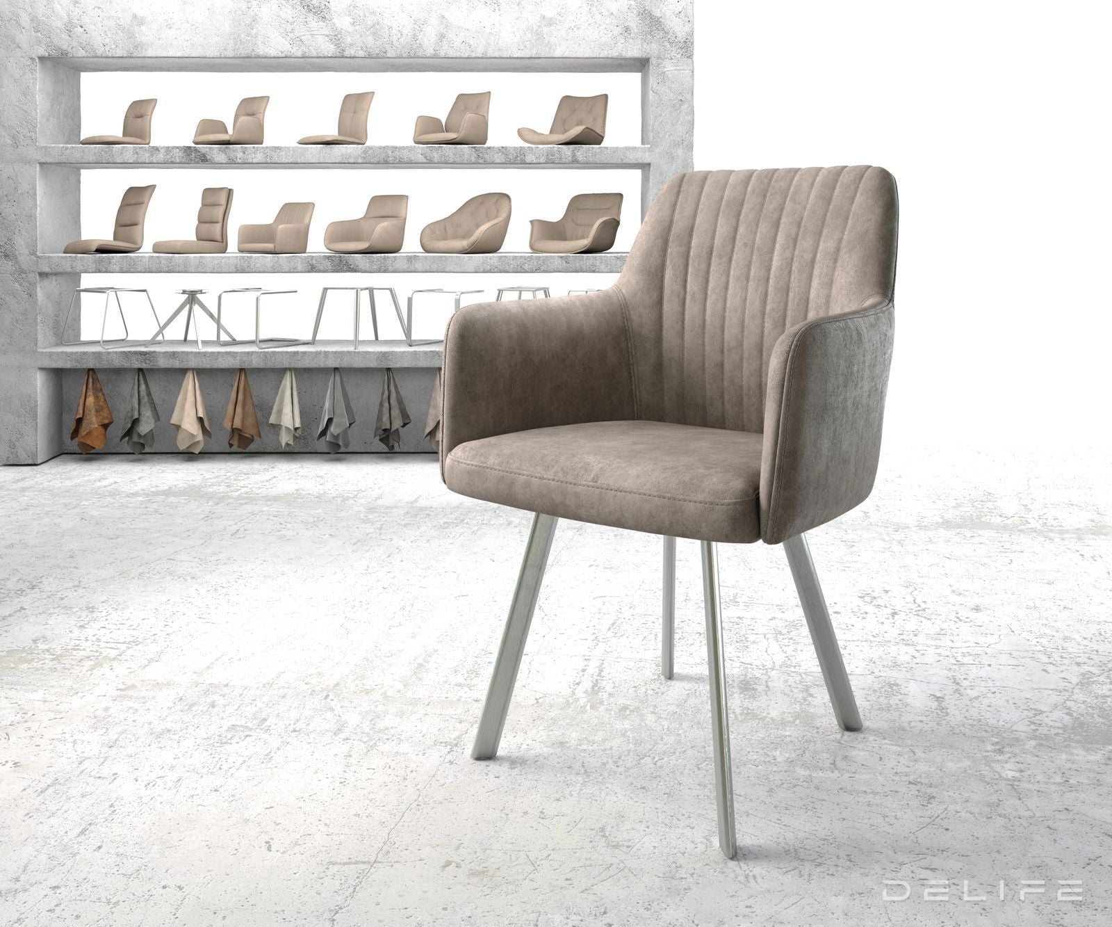 Jedilni stol Greg, Material: Mikrofibra