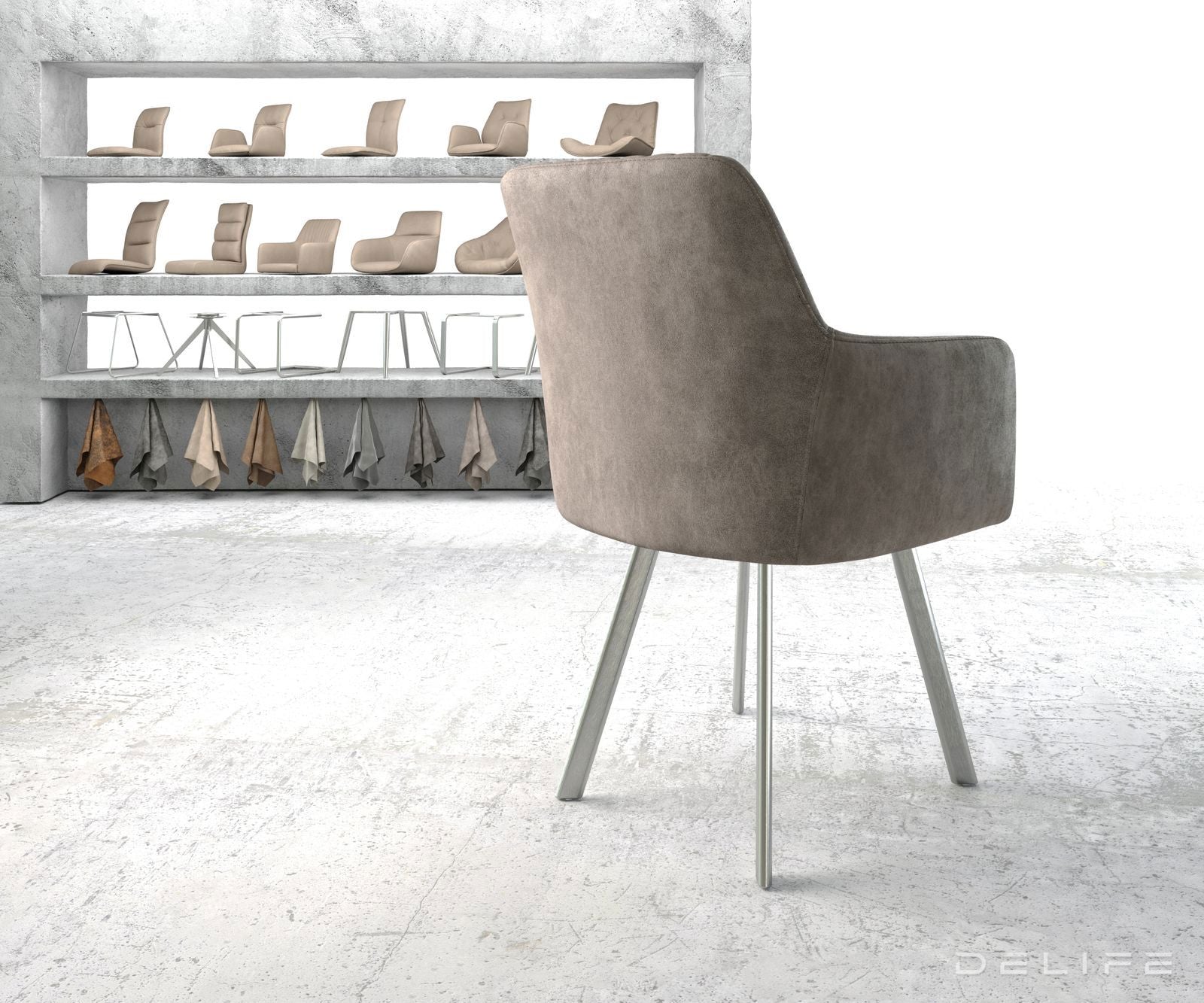 Jedilni stol Greg, Material: Mikrofibra