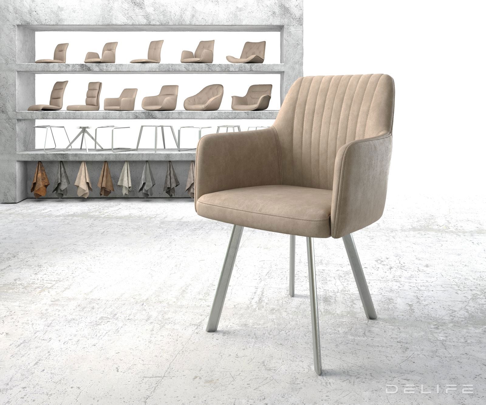 Jedilni stol Greg, Material: Mikrofibra