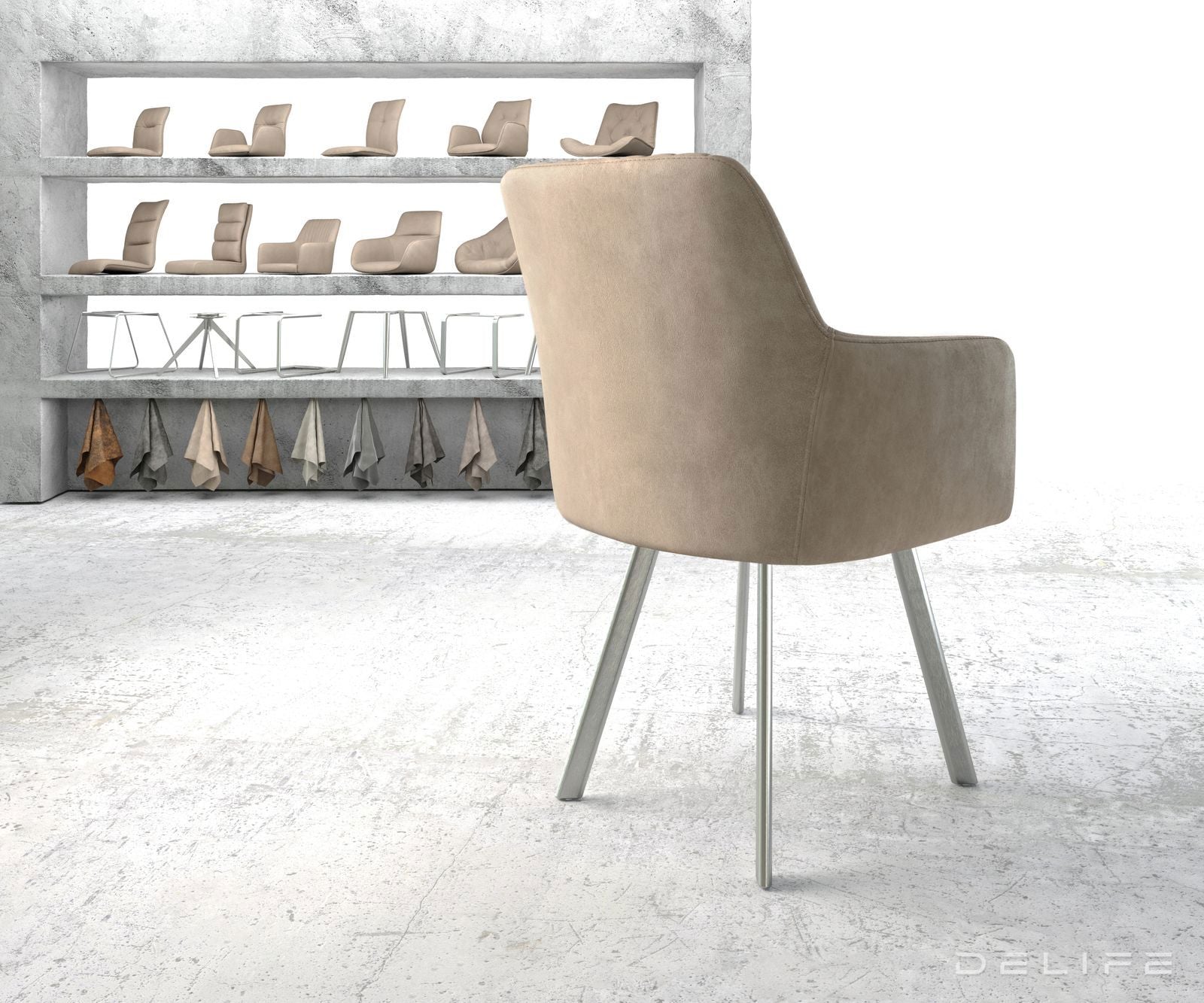 Jedilni stol Greg, Material: Mikrofibra